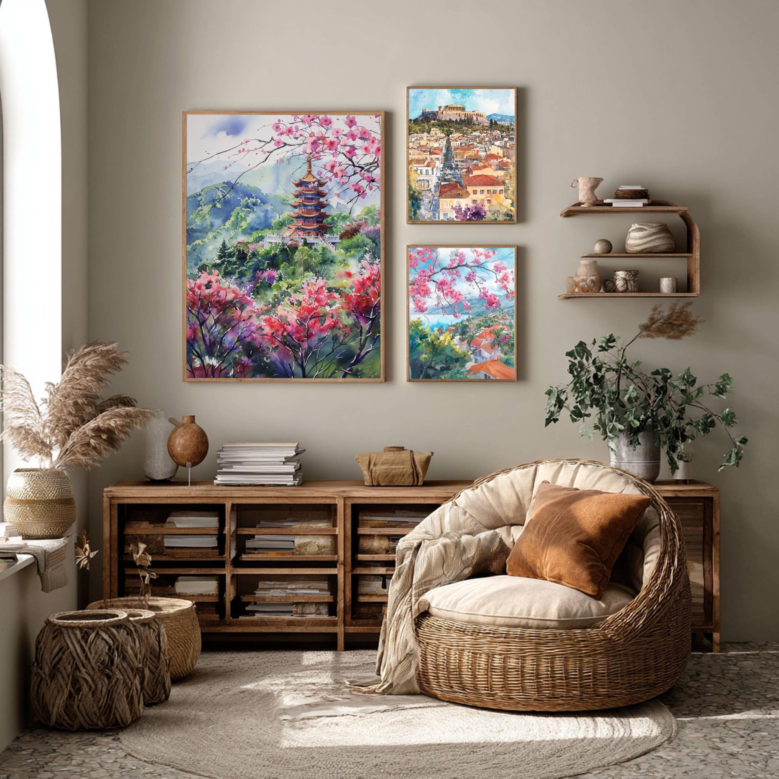 Taiwan Watercolor Print: Asia Travel Art Poster - Image 2