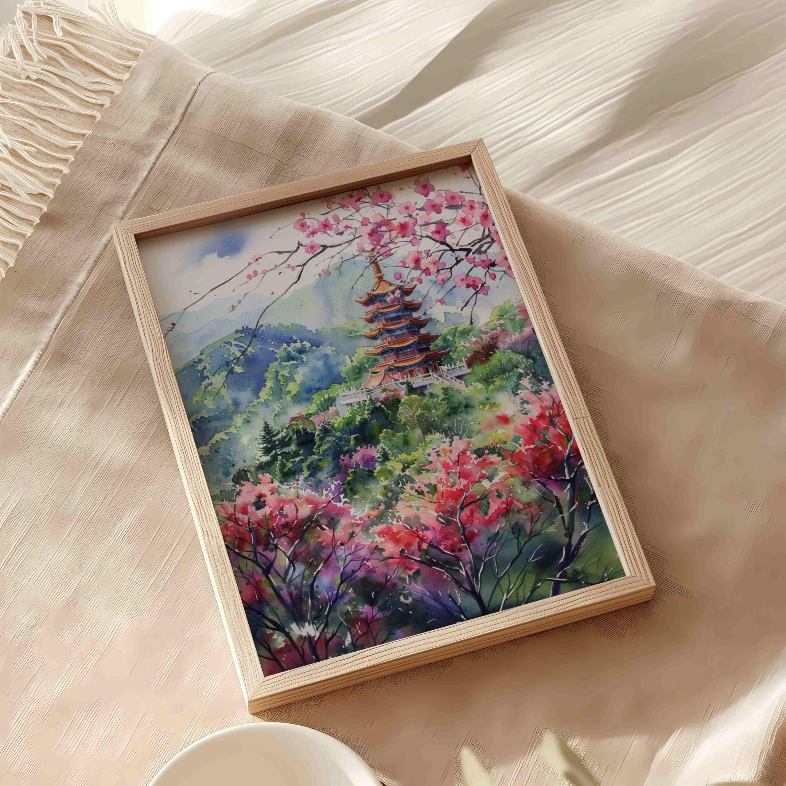 Taiwan Watercolor Print: Asia Travel Art Poster - Image 6
