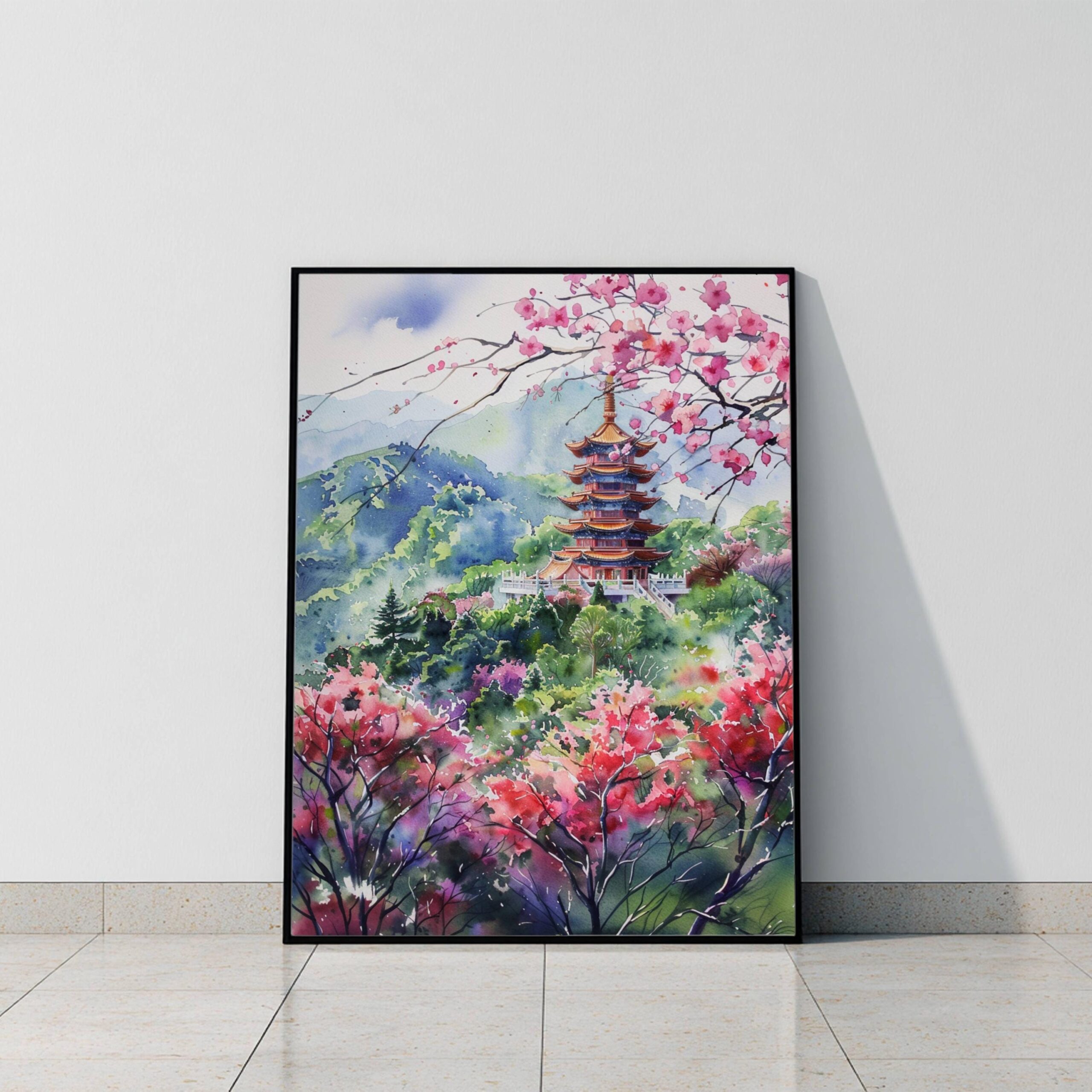Taiwan Watercolor Print: Asia Travel Art Poster - Image 10