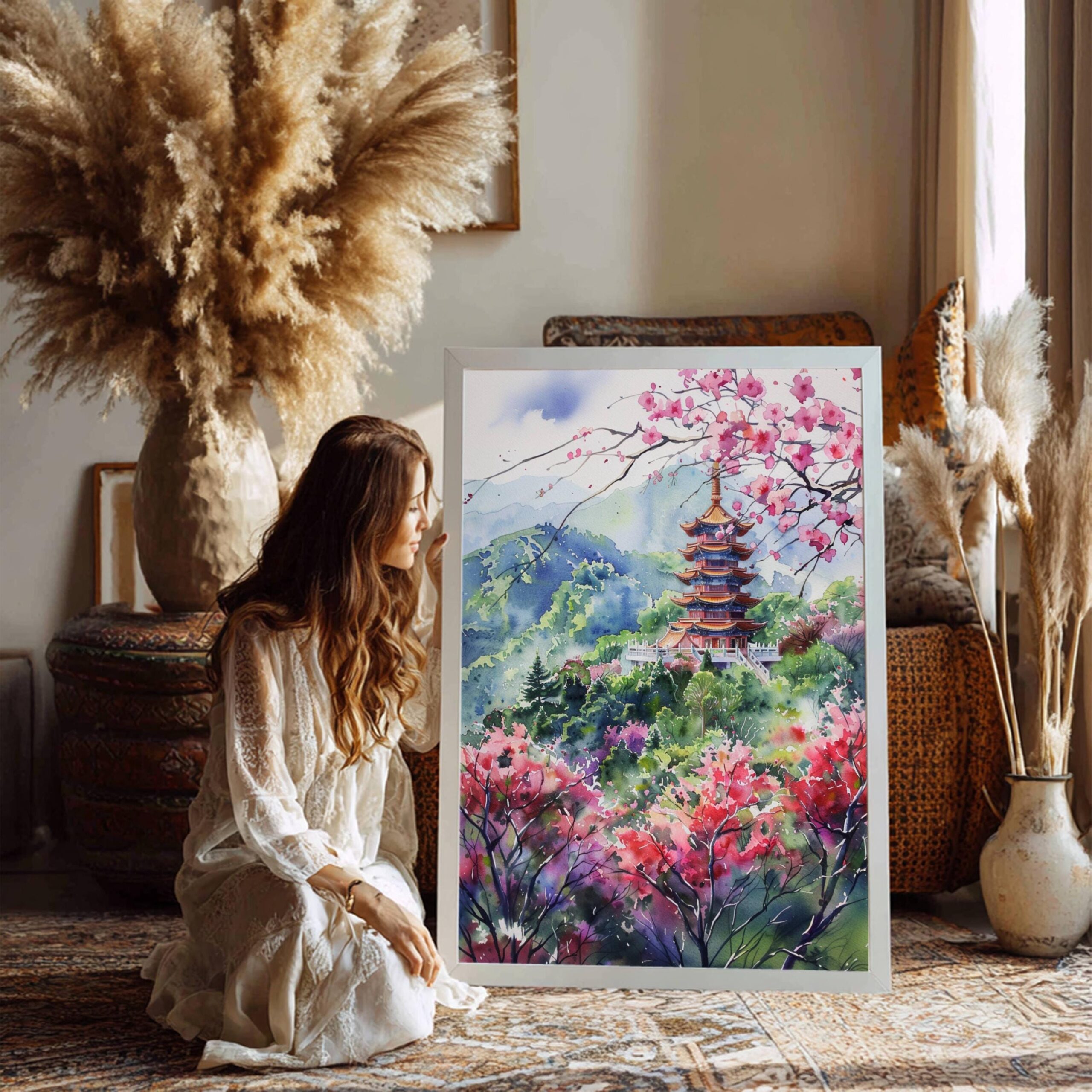 Taiwan Watercolor Print: Asia Travel Art Poster - Image 7