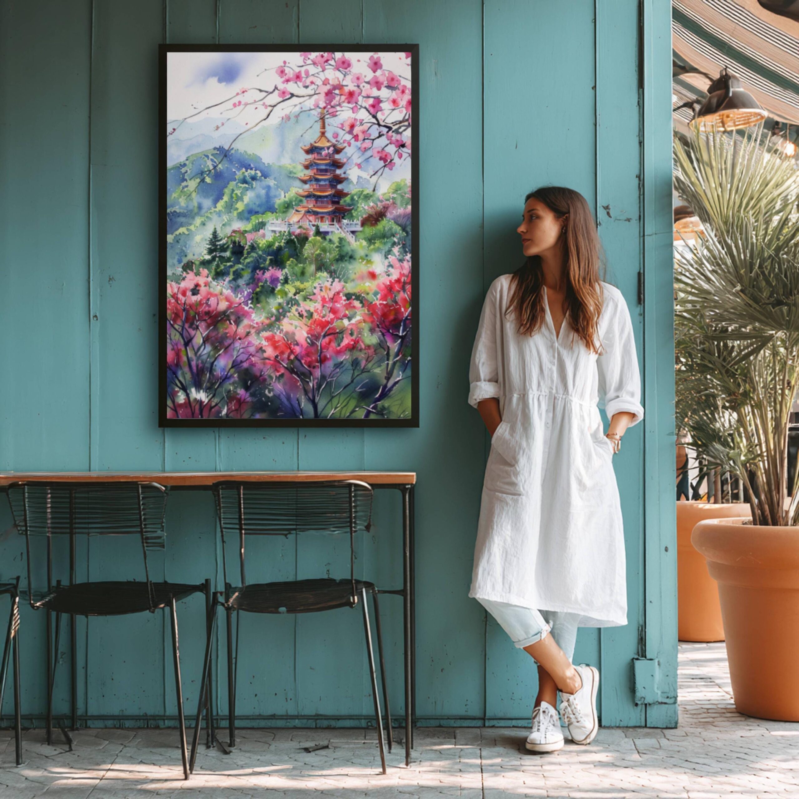 Taiwan Watercolor Print: Asia Travel Art Poster - Image 9