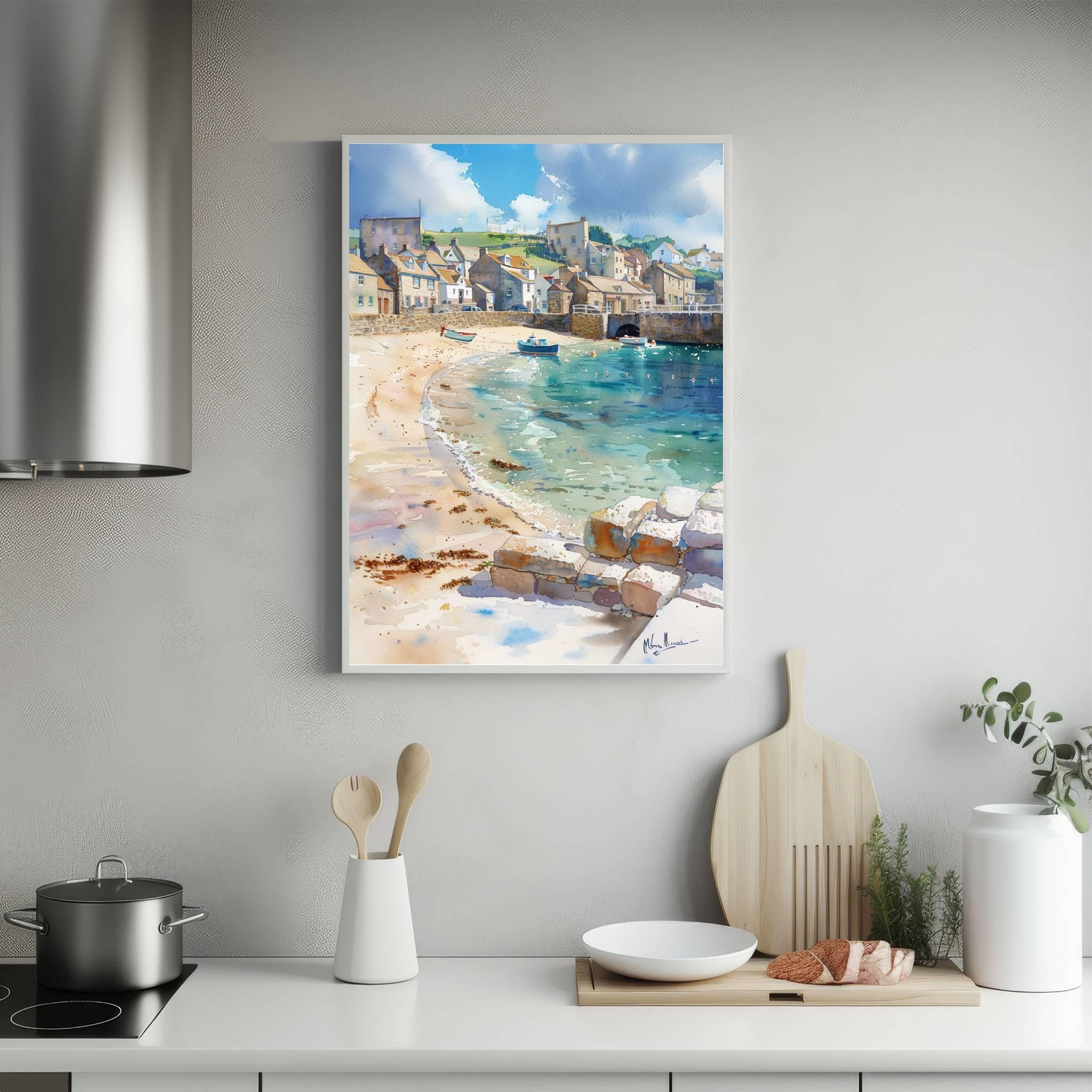 Mousehole Cornwall England Watercolor Print: United Kingdom Travel Art Poster - Image 5