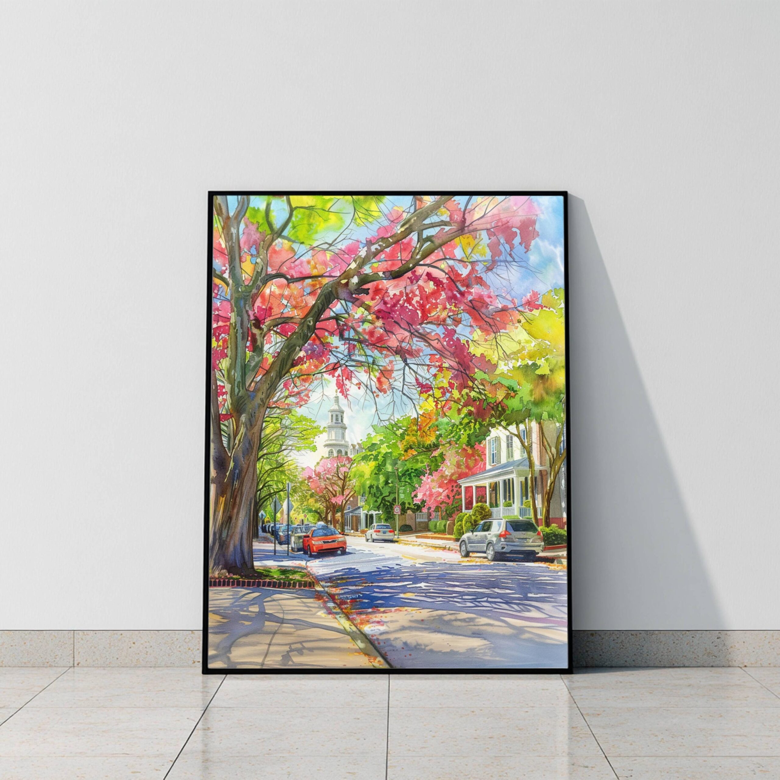 Charleston South Carolina USA Watercolor Print: American Travel Art Poster - Image 10