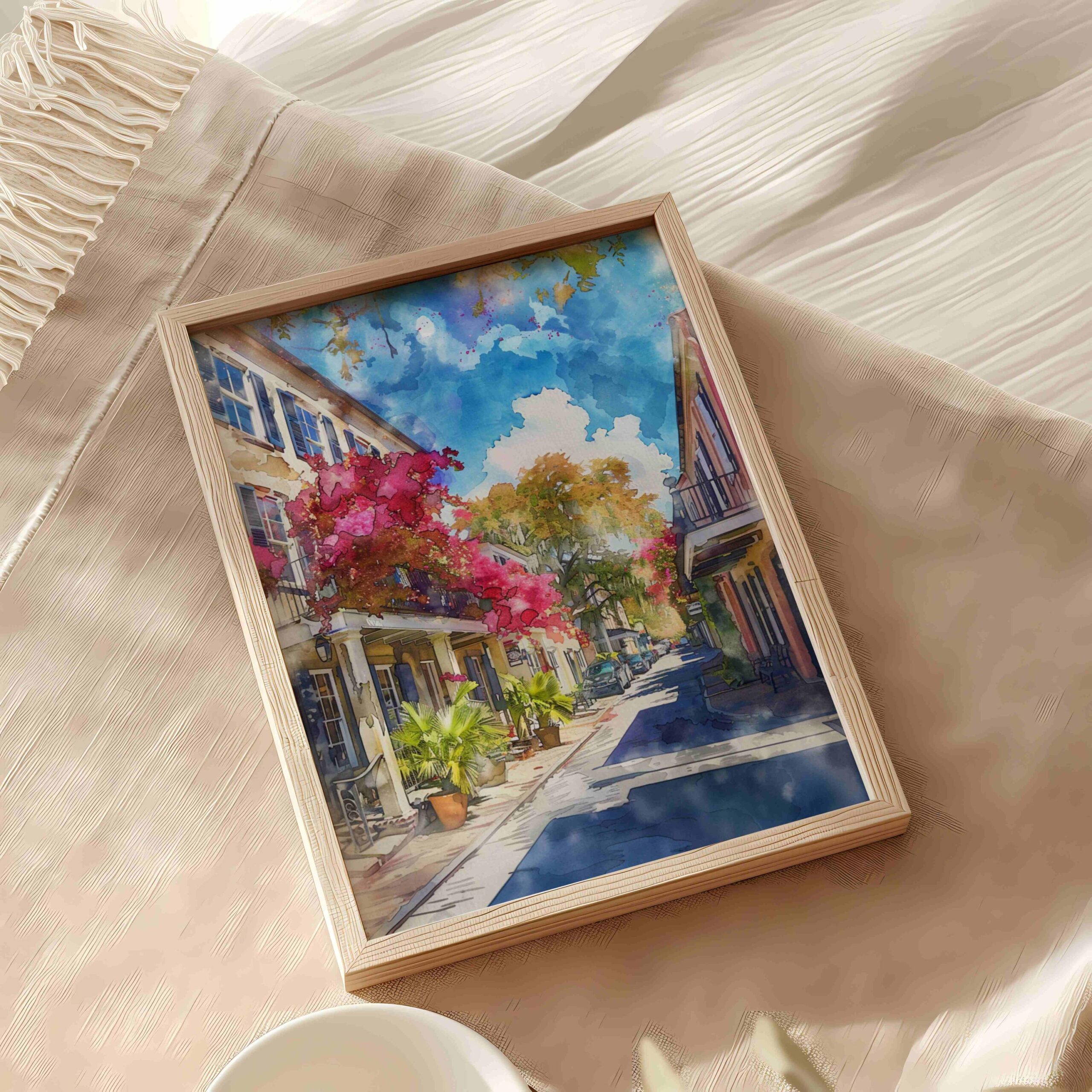 French Quarter Charleston South Carolina USA Watercolor Print: American Travel Art Poster - Image 6