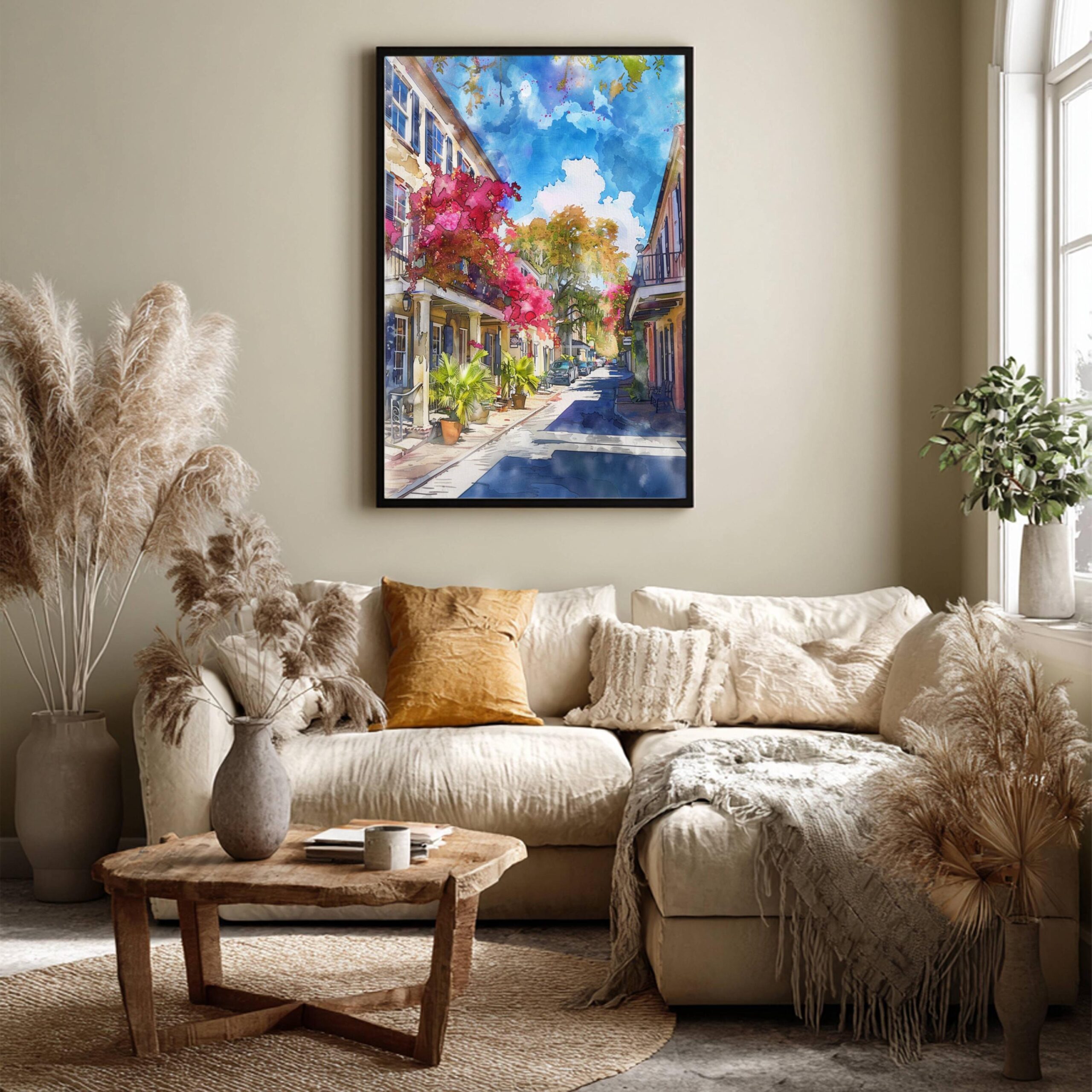 French Quarter Charleston South Carolina USA Watercolor Print: American Travel Art Poster - Image 3