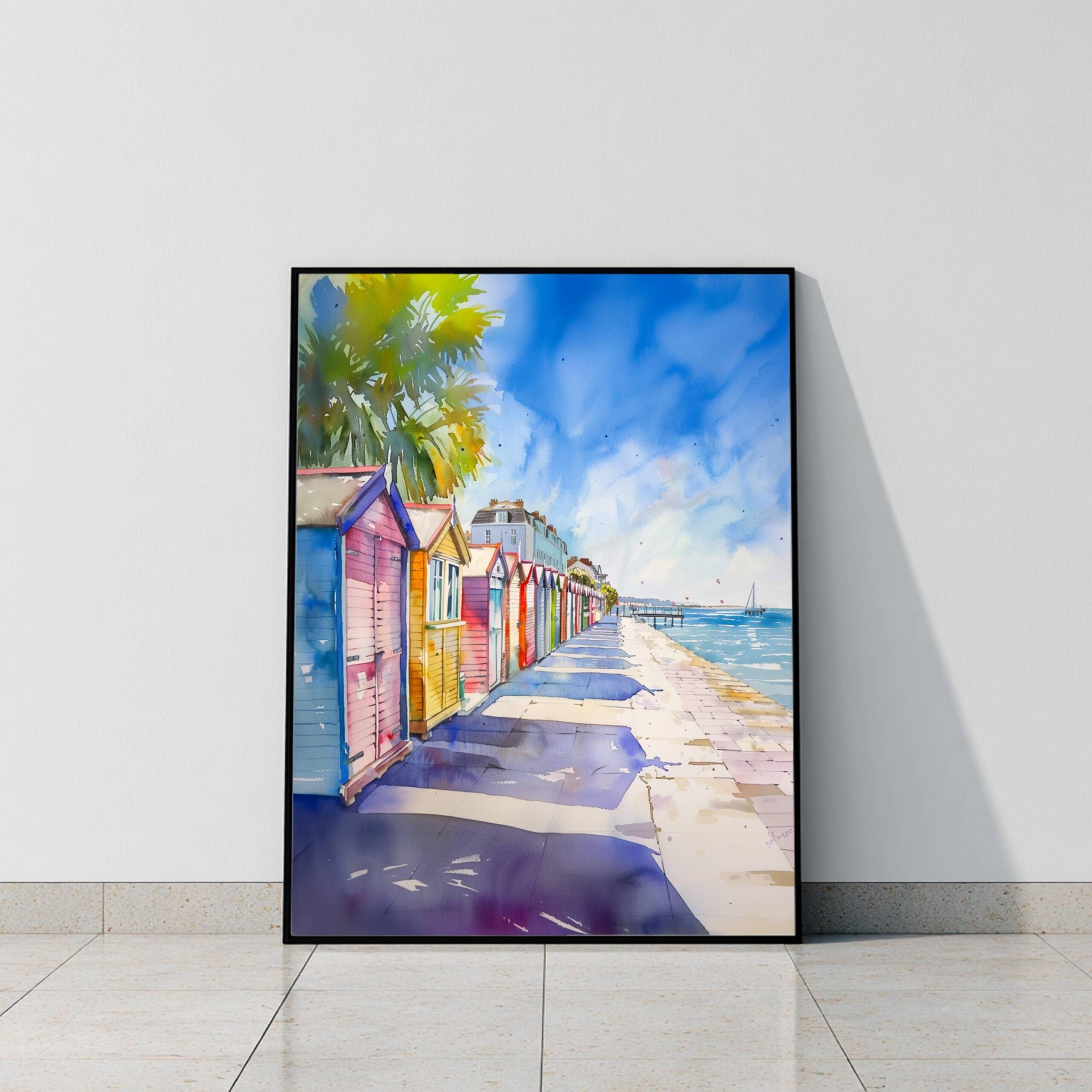 Hove East Sussex England Watercolor Print: United Kingdom Travel Art Poster - Image 10