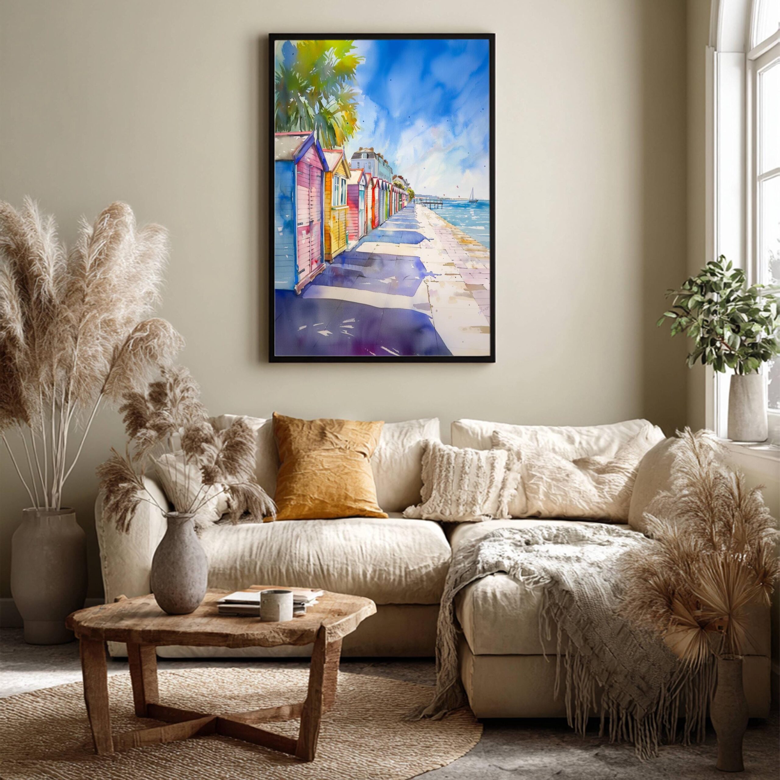 Hove East Sussex England Watercolor Print: United Kingdom Travel Art Poster - Image 3