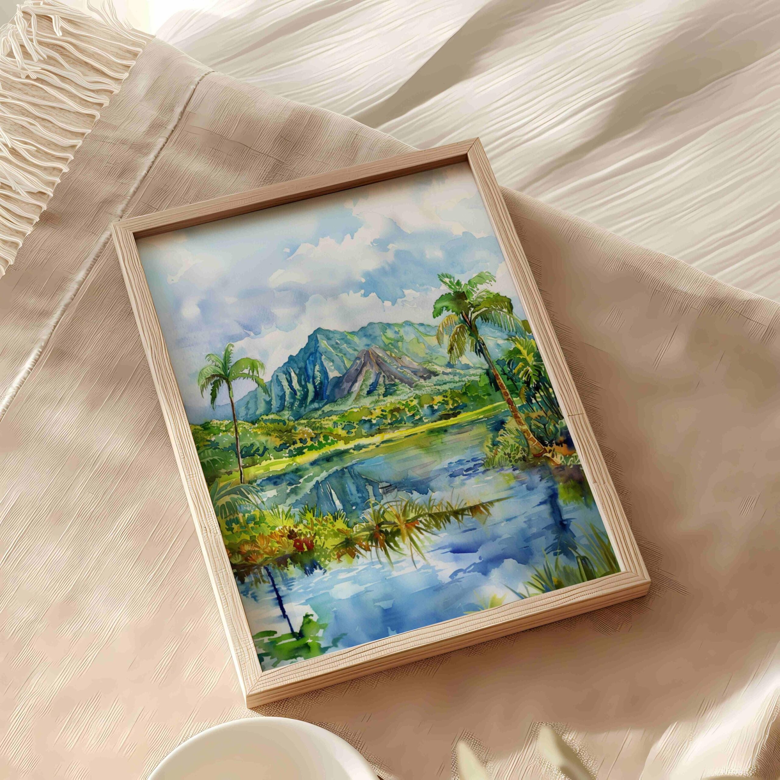 Hawaiʻi Volcanoes National Park USA Watercolor Print: American Travel Art Poster - Image 6