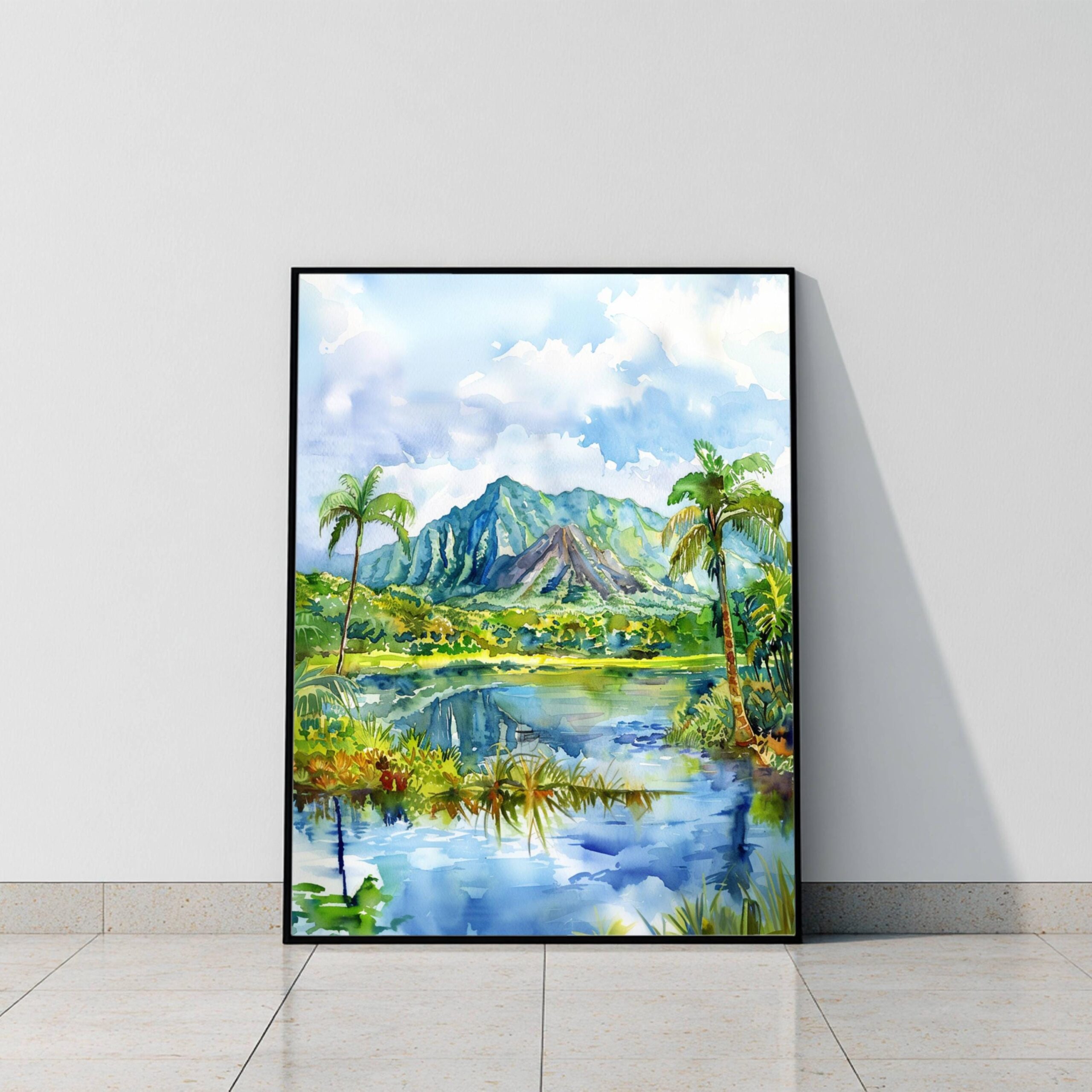 Hawaiʻi Volcanoes National Park USA Watercolor Print: American Travel Art Poster - Image 10