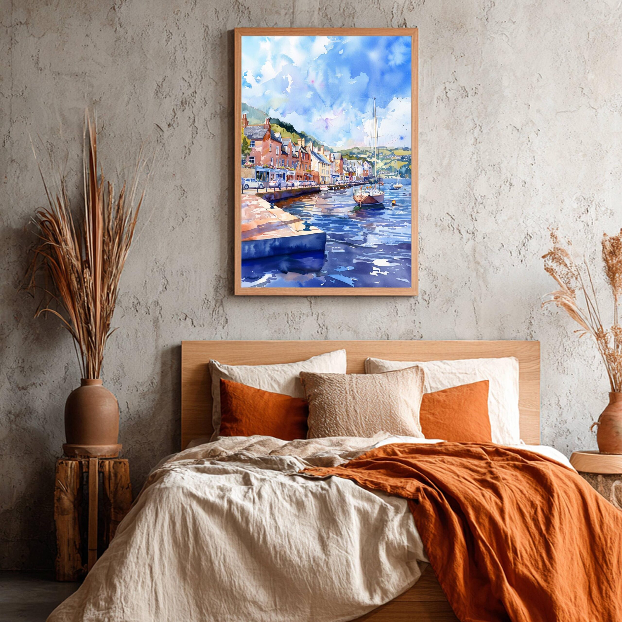 Dartmouth Devon England Watercolor Print: United Kingdom Travel Art Poster - Image 4
