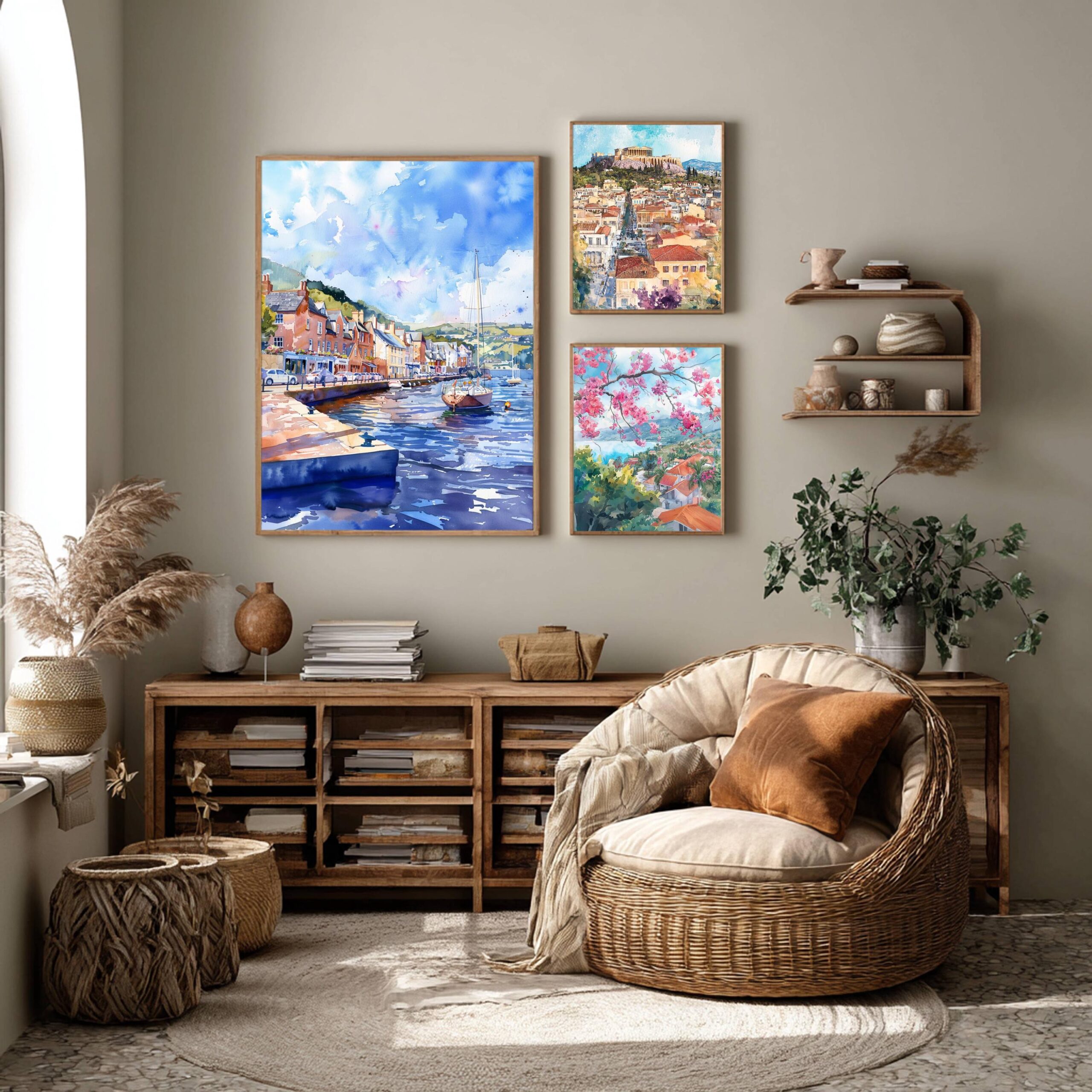 Dartmouth Devon England Watercolor Print: United Kingdom Travel Art Poster - Image 2