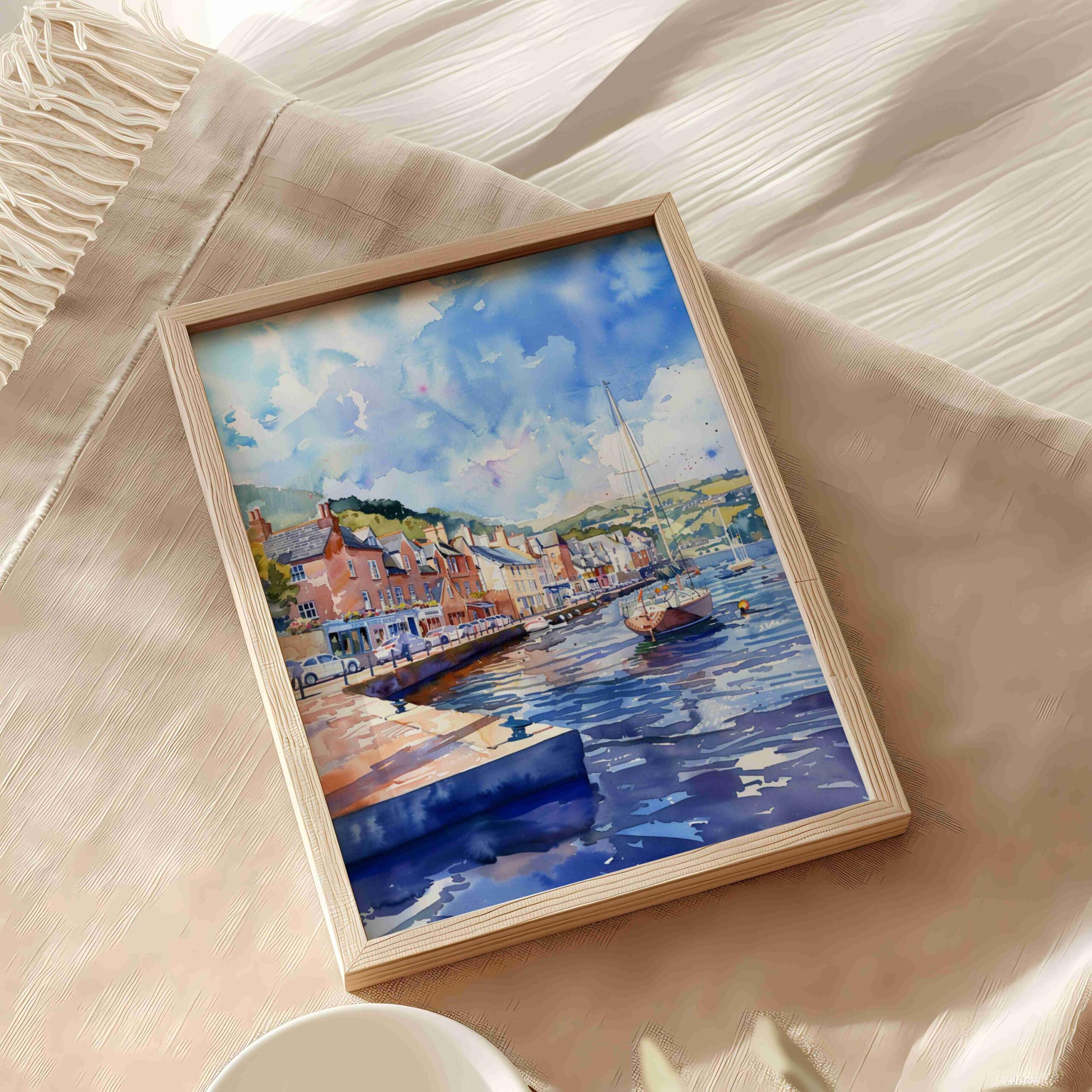 Dartmouth Devon England Watercolor Print: United Kingdom Travel Art Poster - Image 6