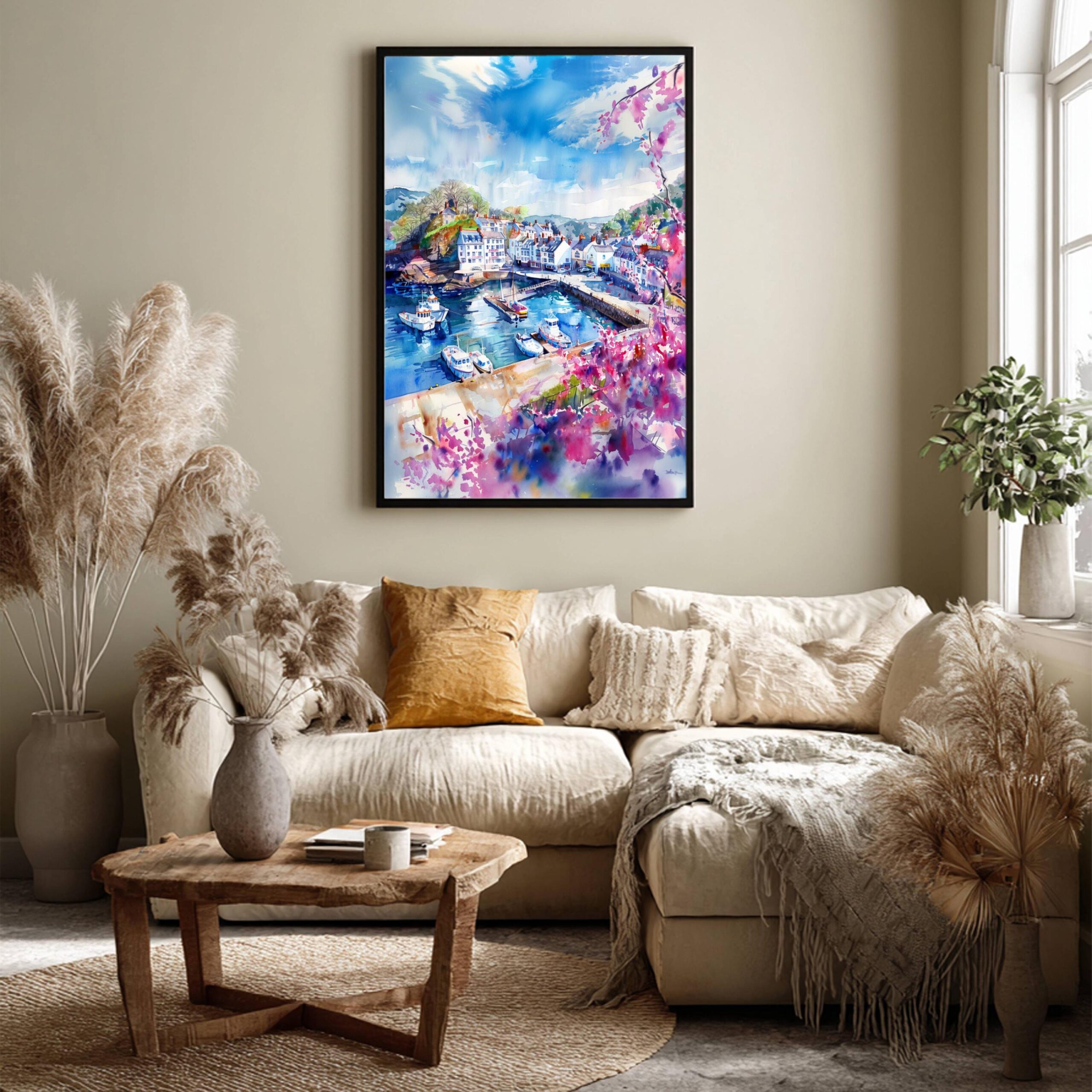 Ilfracombe Devon England Watercolor Print: United Kingdom Travel Art Poster - Image 3