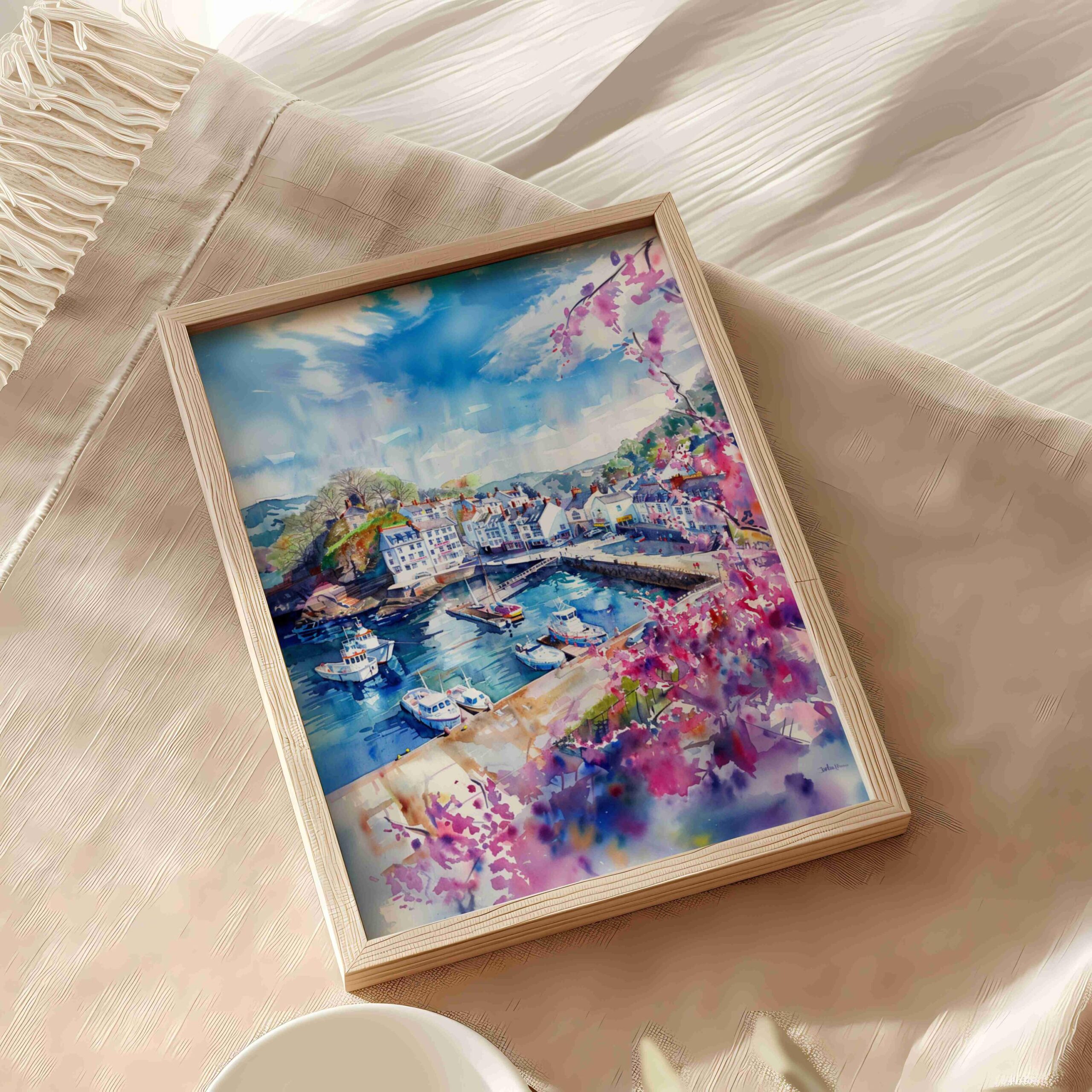 Ilfracombe Devon England Watercolor Print: United Kingdom Travel Art Poster - Image 6