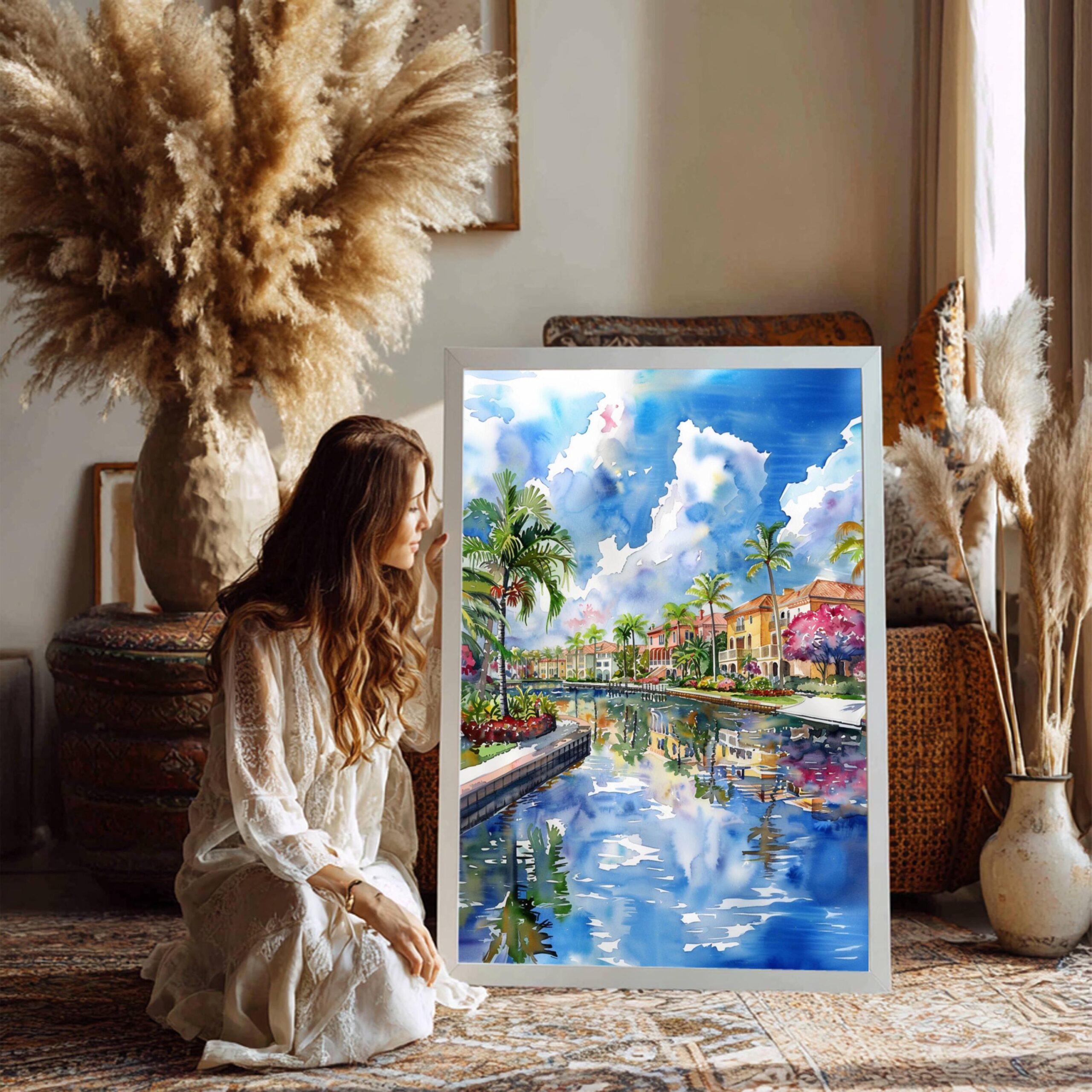 Boca Raton Florida USA Watercolor Print: Travel Art Poster - Image 7