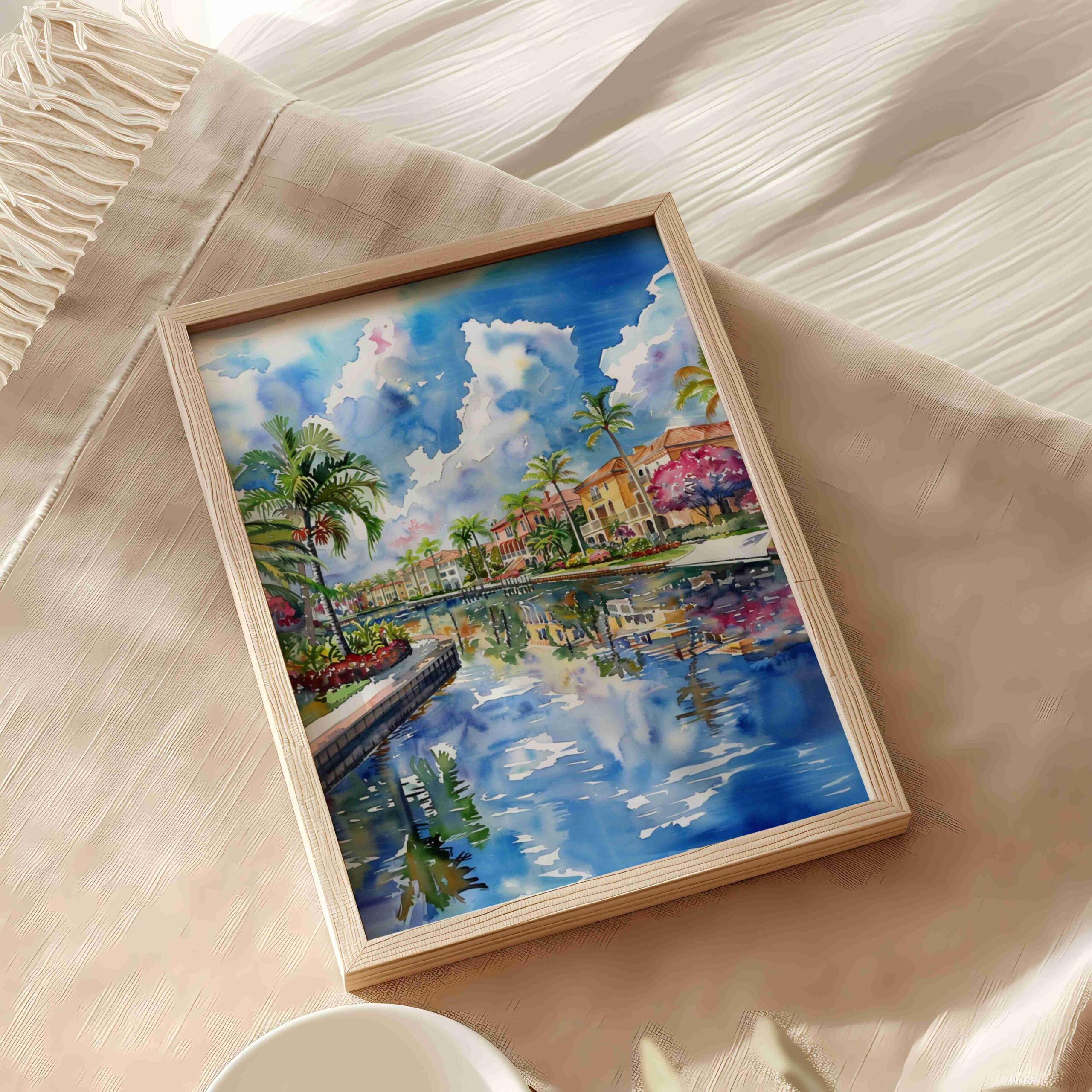 Boca Raton Florida USA Watercolor Print: Travel Art Poster - Image 6