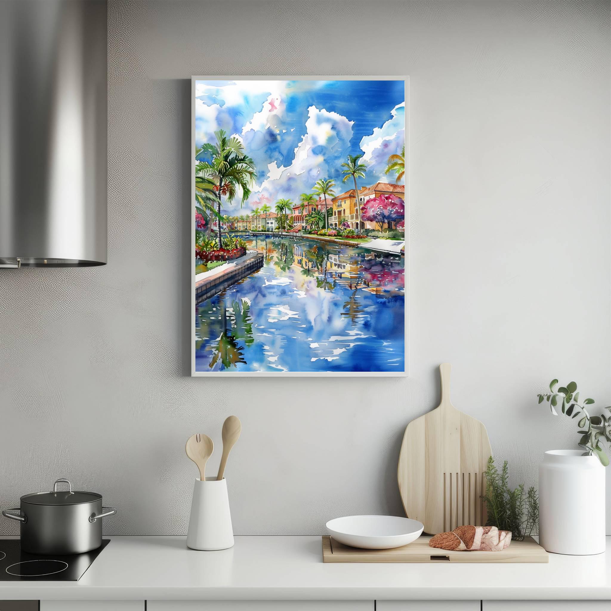 Boca Raton Florida USA Watercolor Print: Travel Art Poster - Image 5