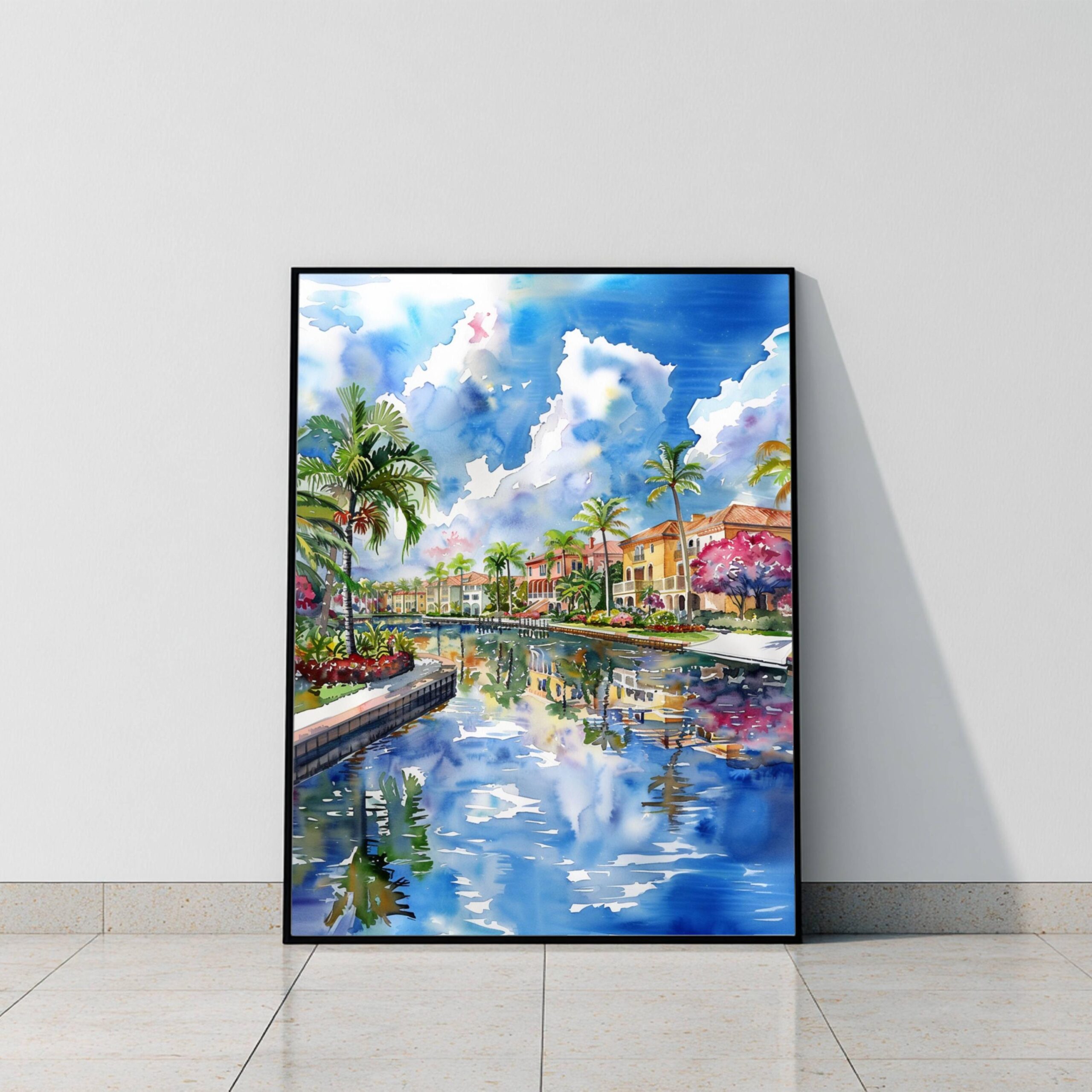Boca Raton Florida USA Watercolor Print: Travel Art Poster - Image 10
