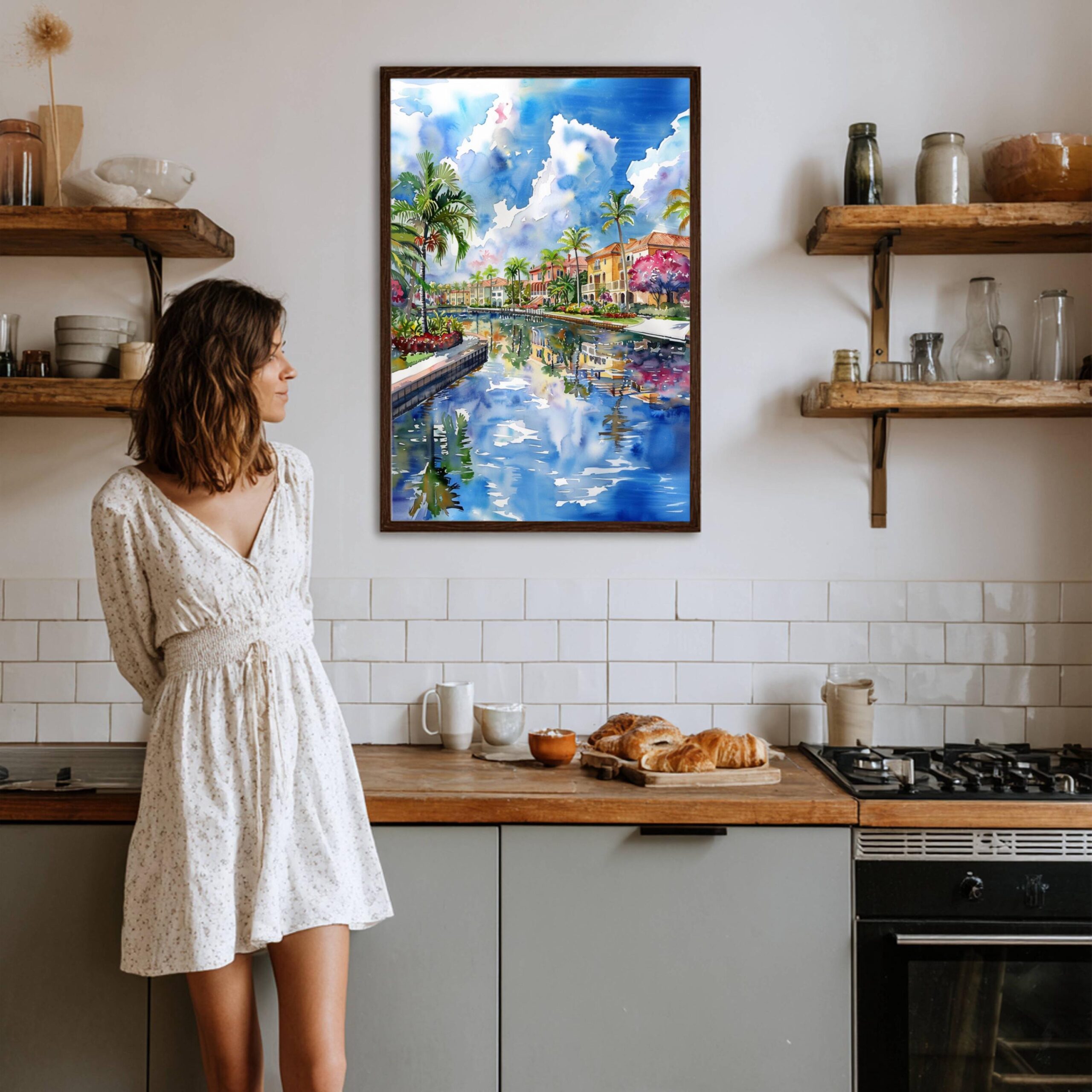 Boca Raton Florida USA Watercolor Print: Travel Art Poster - Image 8