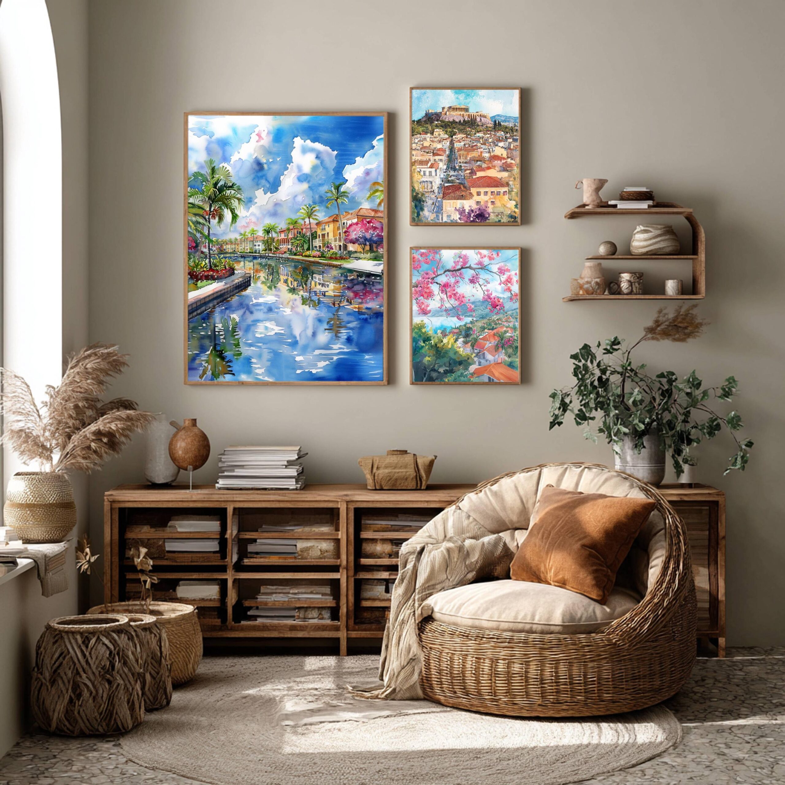 Boca Raton Florida USA Watercolor Print: Travel Art Poster - Image 2