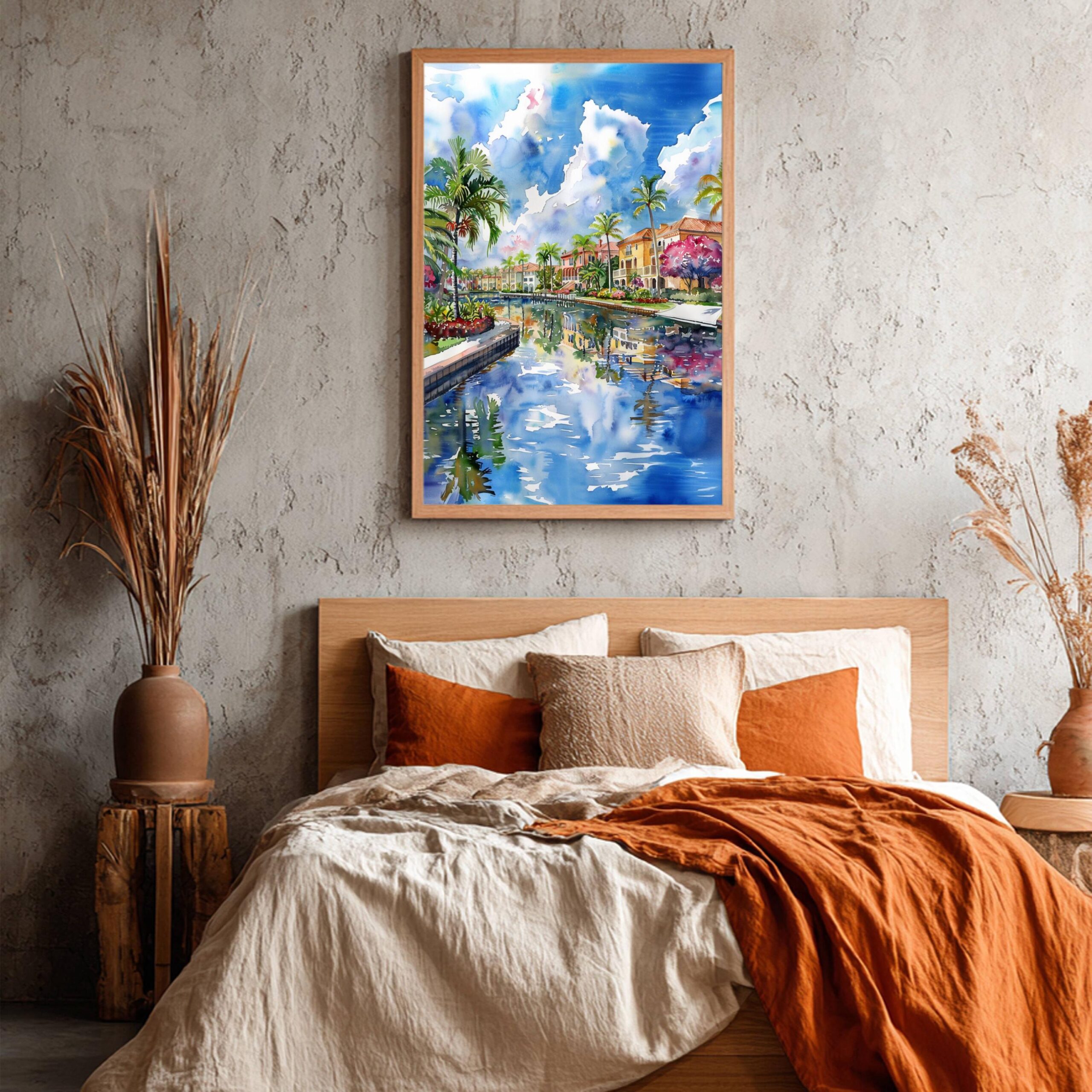 Boca Raton Florida USA Watercolor Print: Travel Art Poster - Image 4