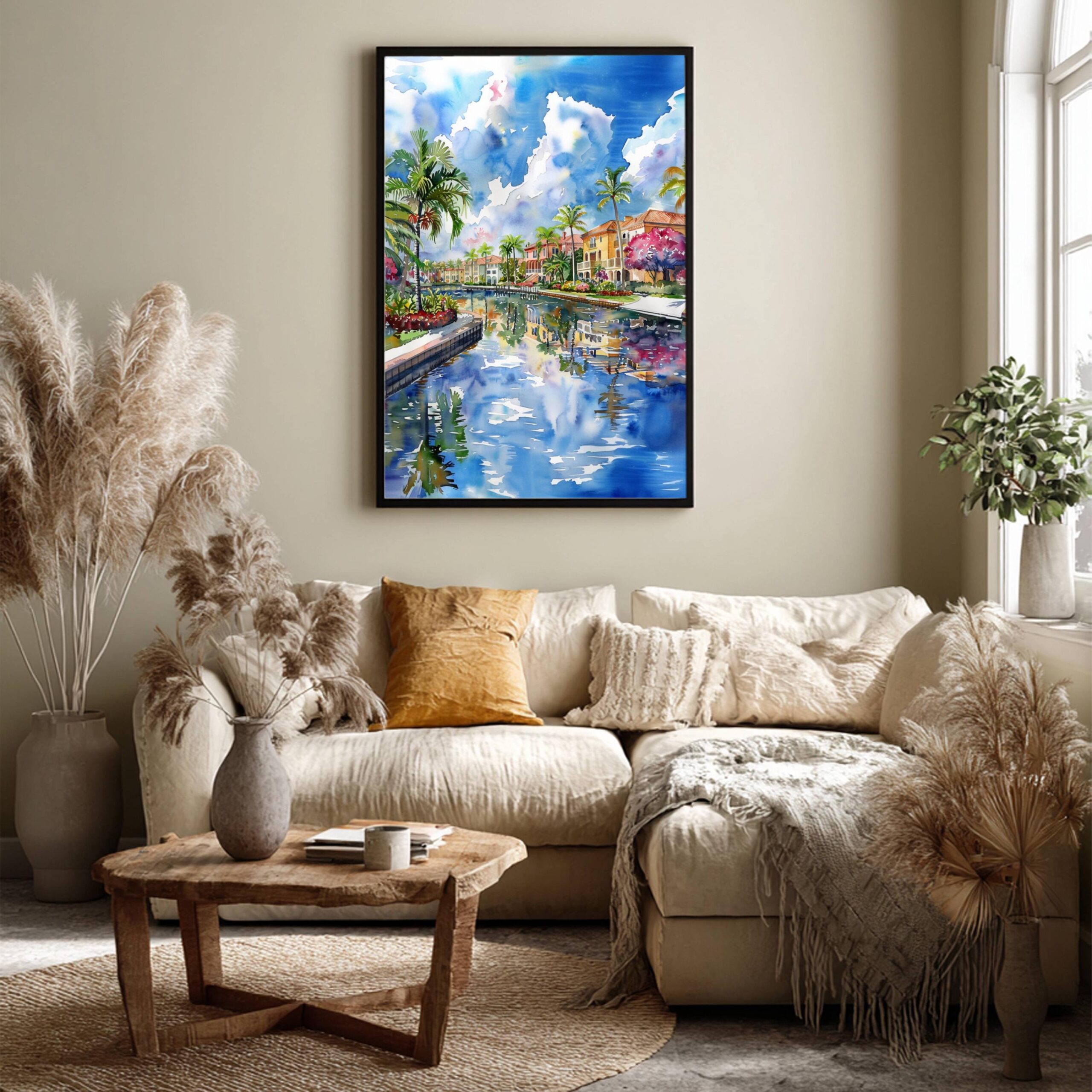 Boca Raton Florida USA Watercolor Print: Travel Art Poster - Image 3