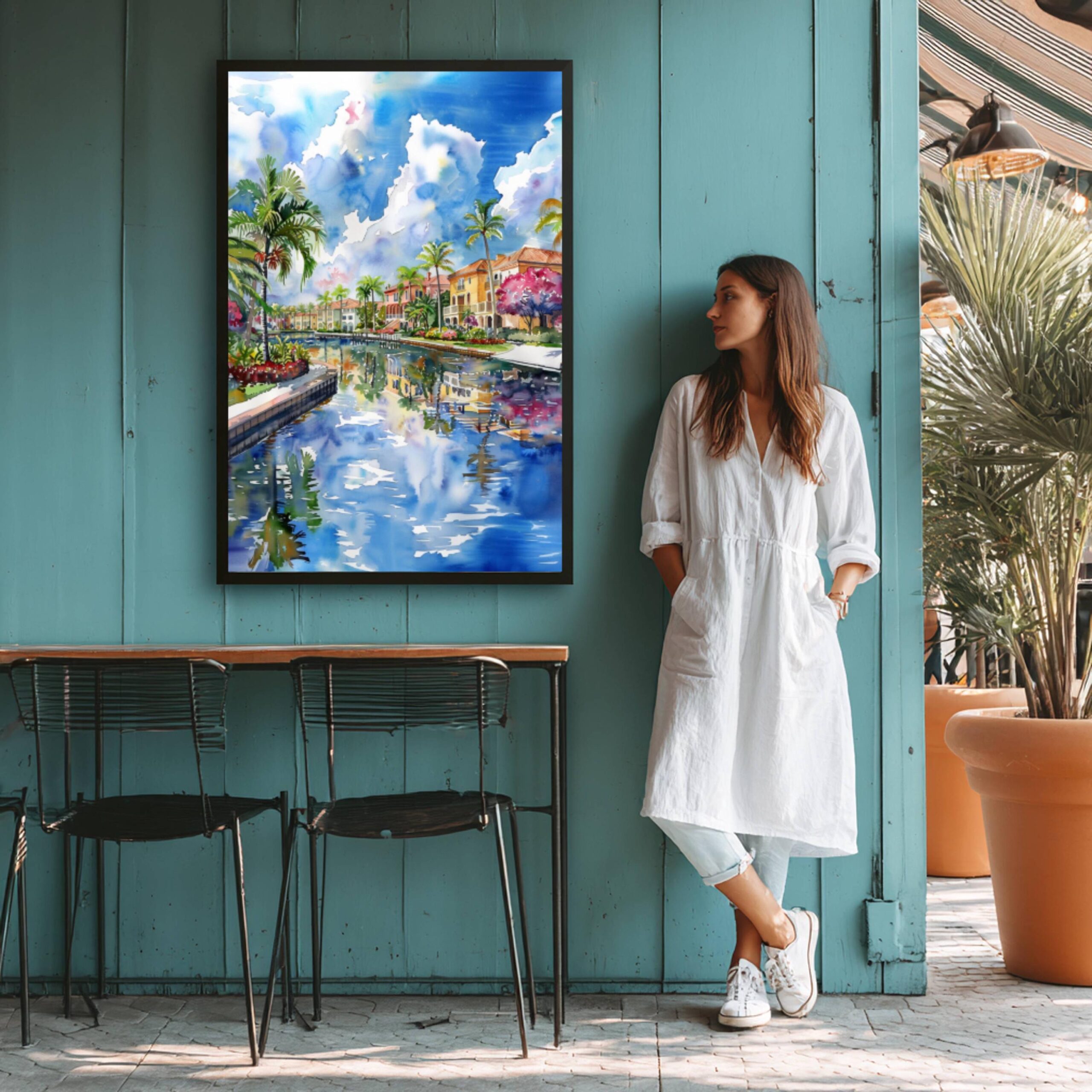 Boca Raton Florida USA Watercolor Print: Travel Art Poster - Image 9