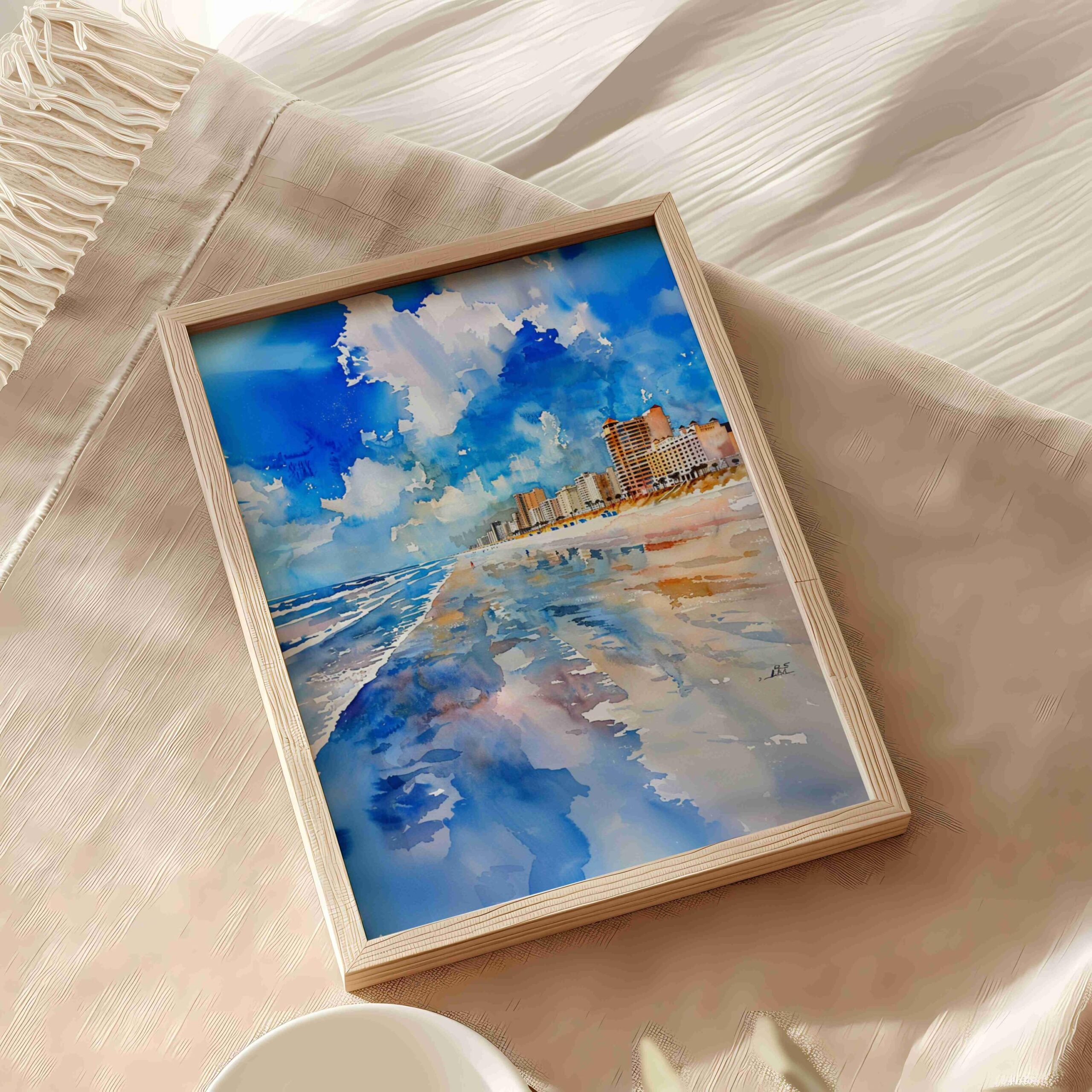 Daytona Beach Florida USA Watercolor Print: Travel Art Poster - Image 6