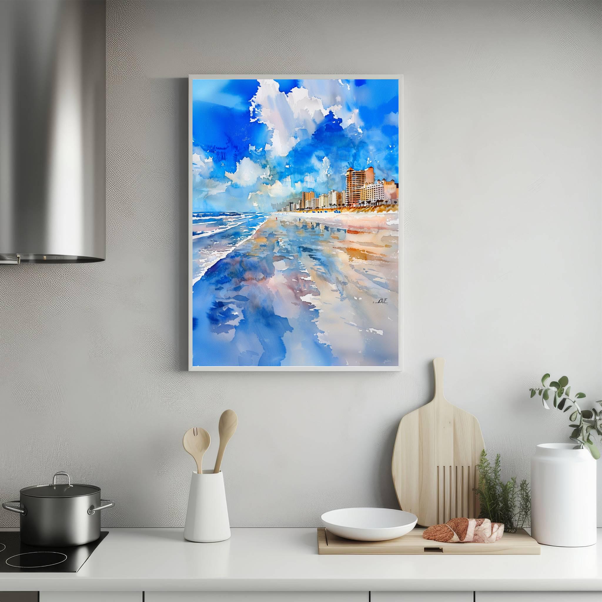 Daytona Beach Florida USA Watercolor Print: Travel Art Poster - Image 5