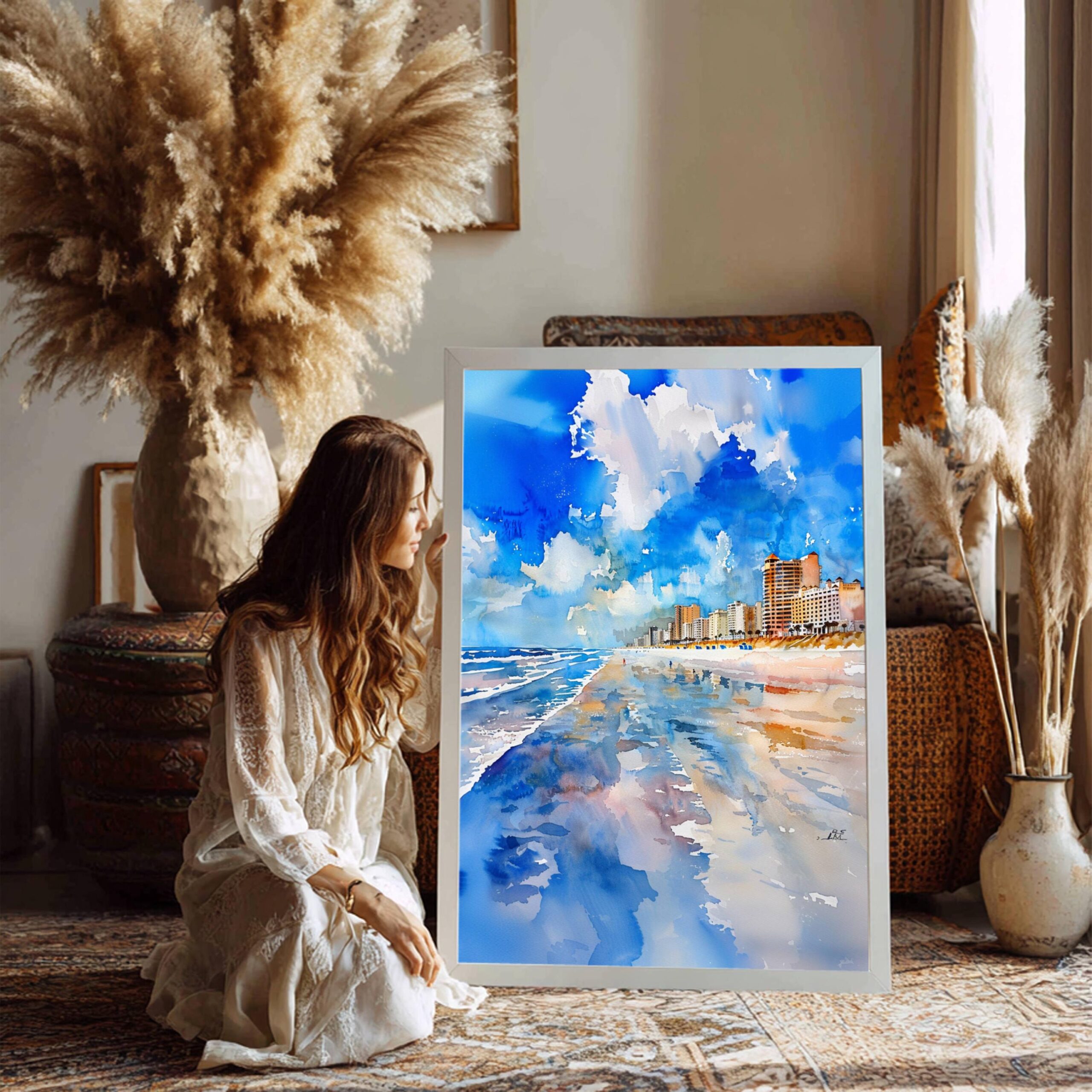 Daytona Beach Florida USA Watercolor Print: Travel Art Poster - Image 8
