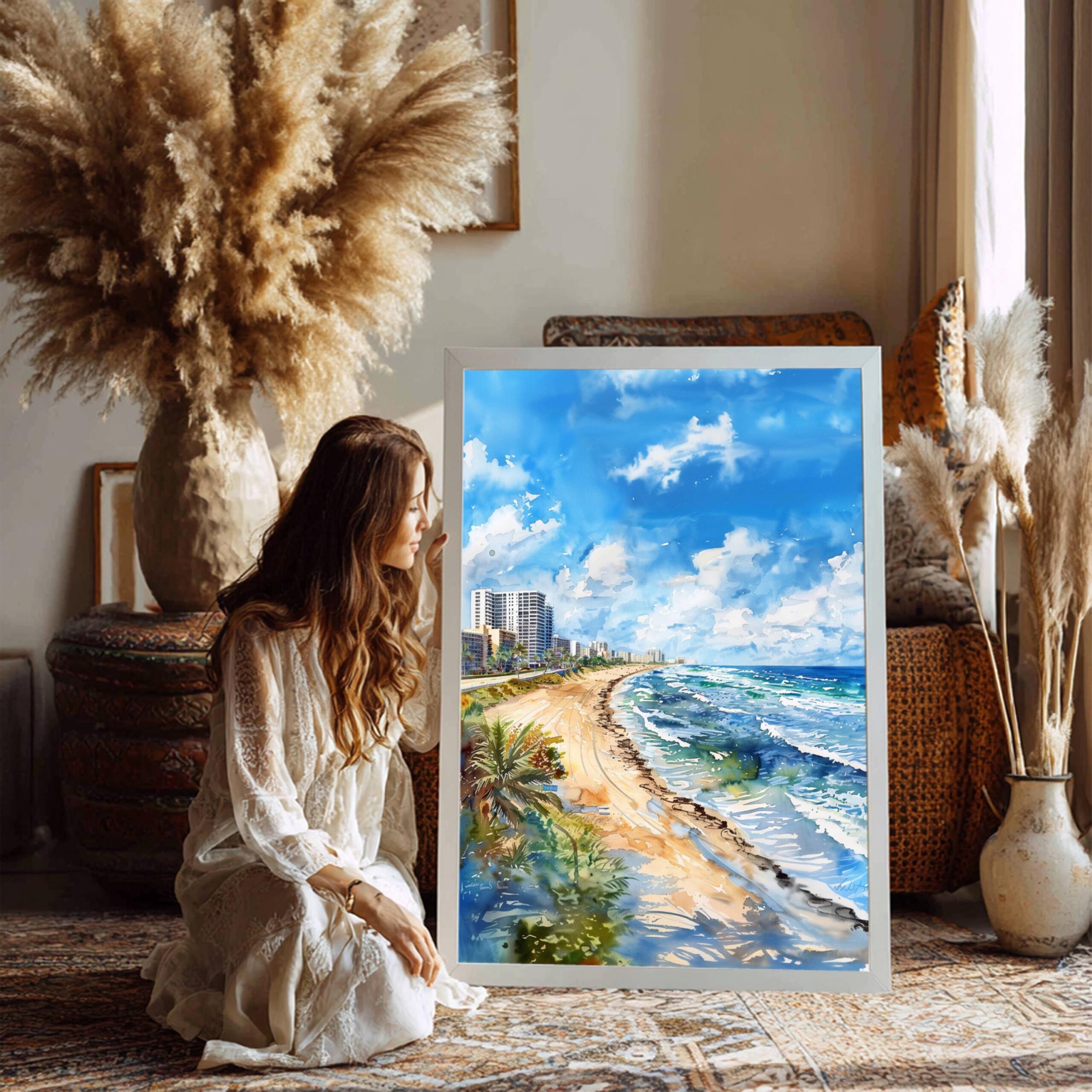 Fort Lauderdale Florida USA Watercolor Print: Travel Art Poster - Image 7