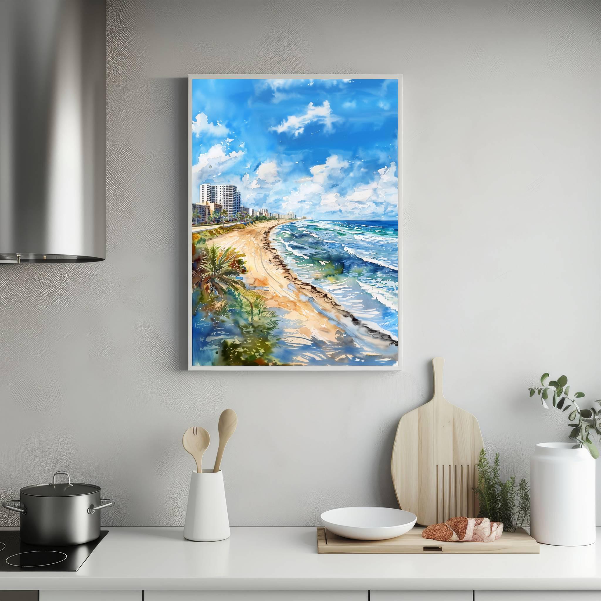 Fort Lauderdale Florida USA Watercolor Print: Travel Art Poster - Image 5