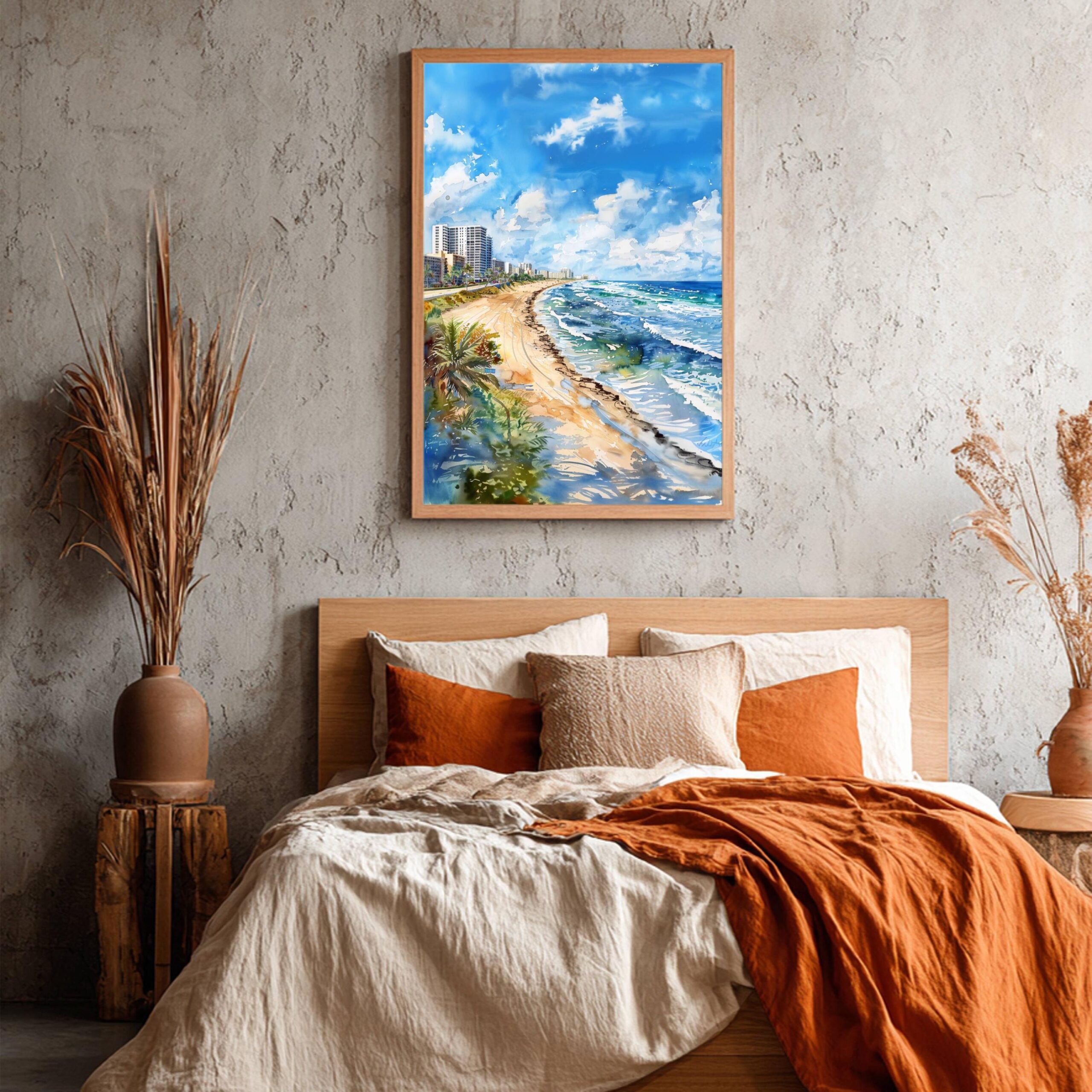 Fort Lauderdale Florida USA Watercolor Print: Travel Art Poster - Image 4