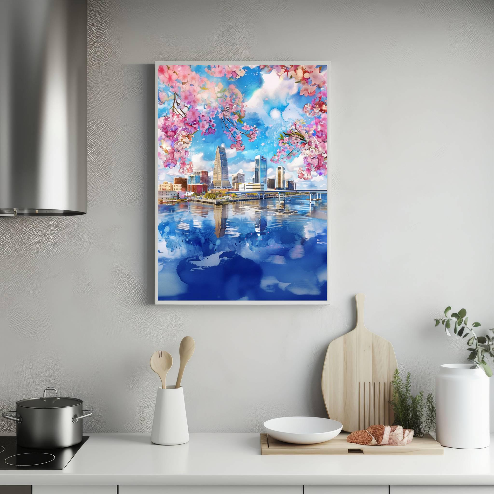 Jacksonville Florida USA Watercolor Print: Travel Art Poster - Image 5