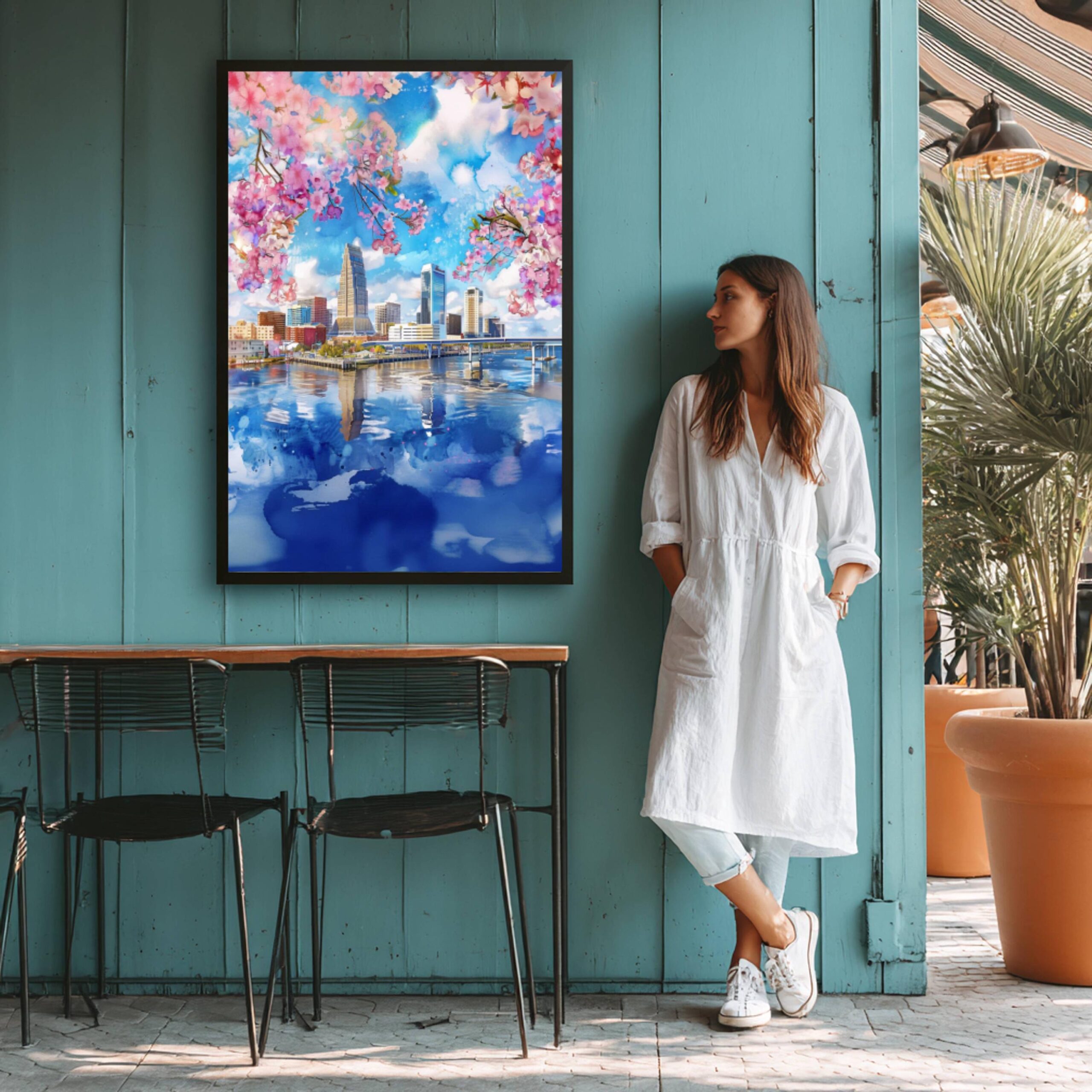 Jacksonville Florida USA Watercolor Print: Travel Art Poster - Image 9