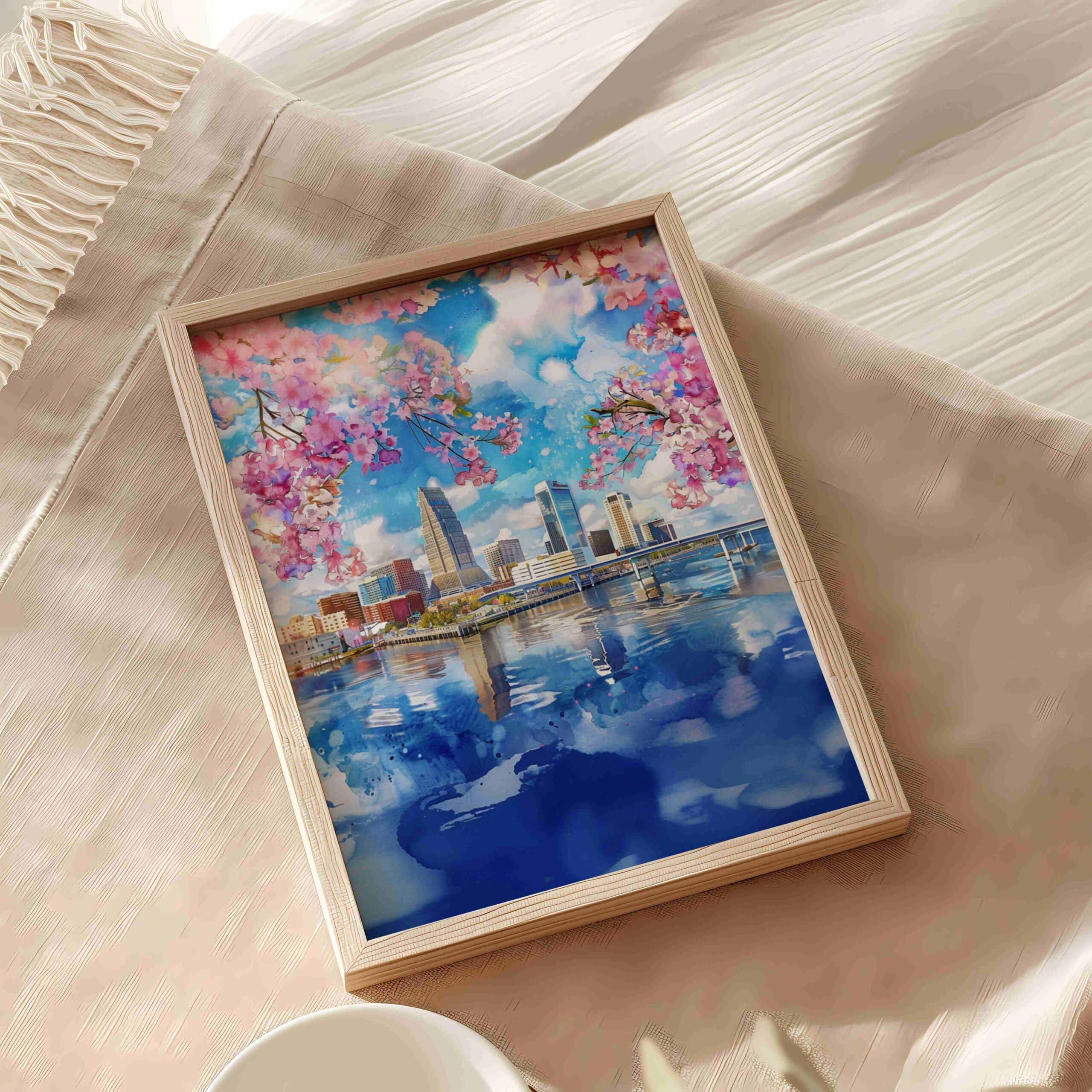 Jacksonville Florida USA Watercolor Print: Travel Art Poster - Image 6