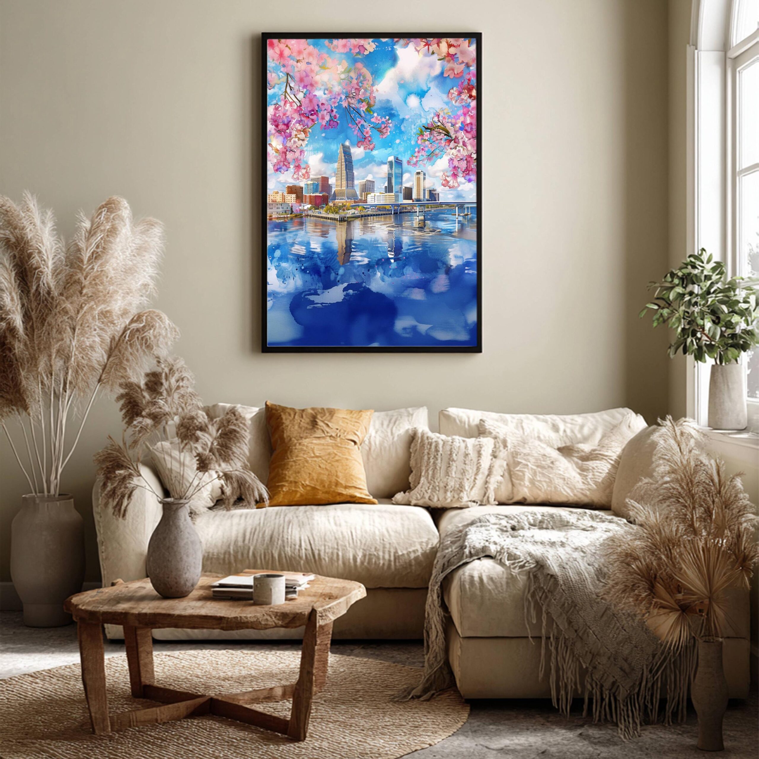 Jacksonville Florida USA Watercolor Print: Travel Art Poster - Image 3