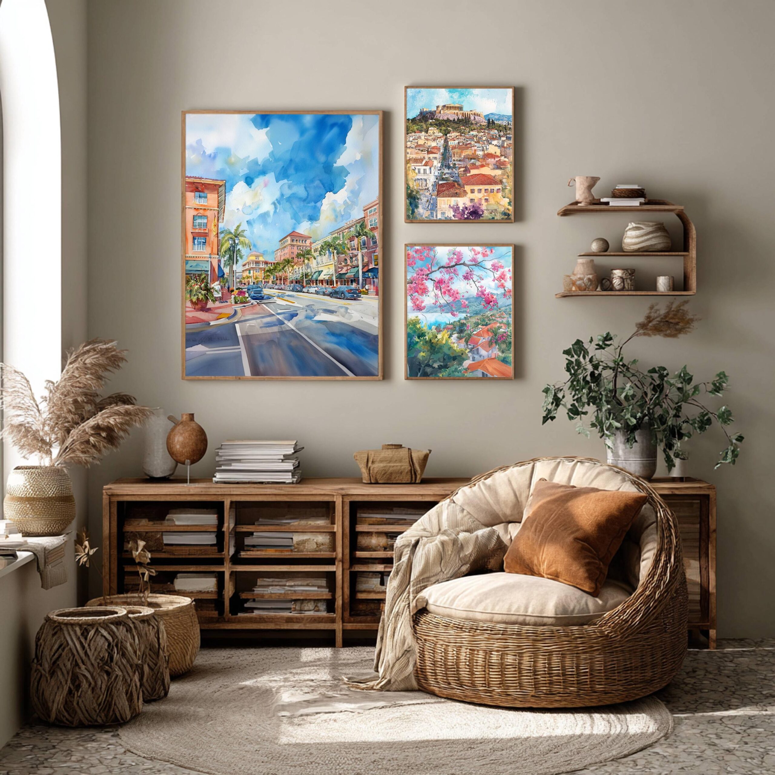 Fort Myers Florida USA Watercolor Print: Travel Art Poster - Image 2