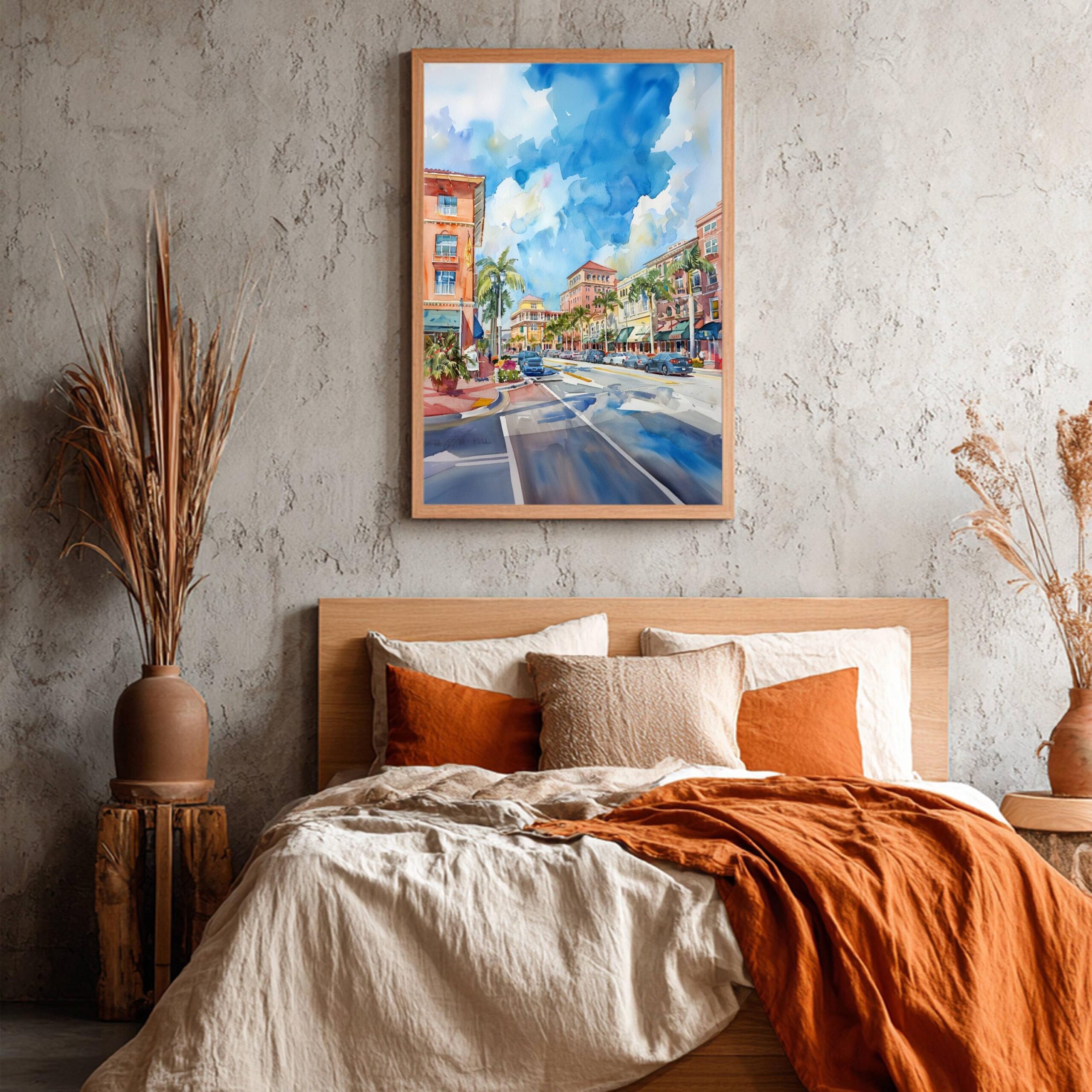 Fort Myers Florida USA Watercolor Print: Travel Art Poster - Image 4