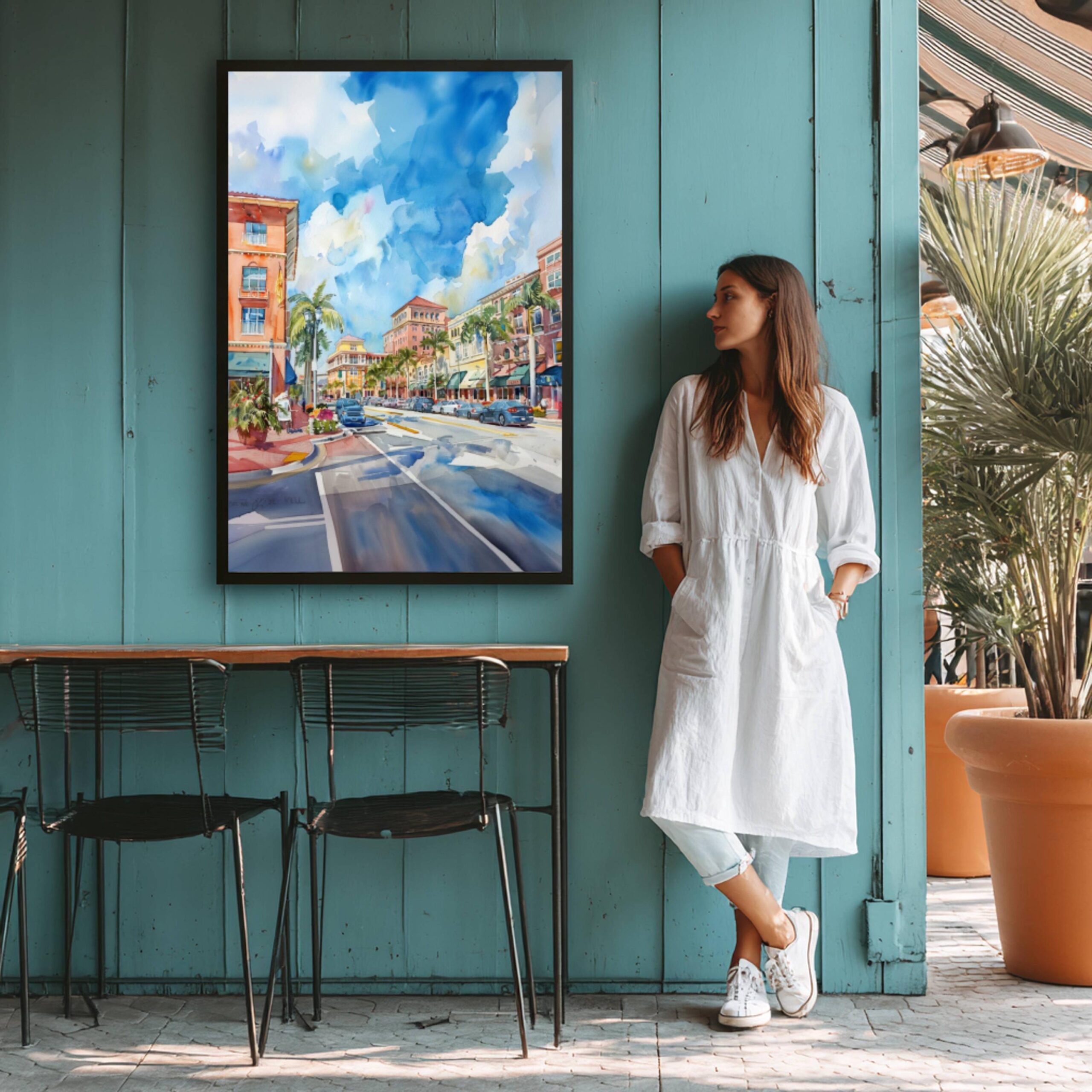 Fort Myers Florida USA Watercolor Print: Travel Art Poster - Image 9