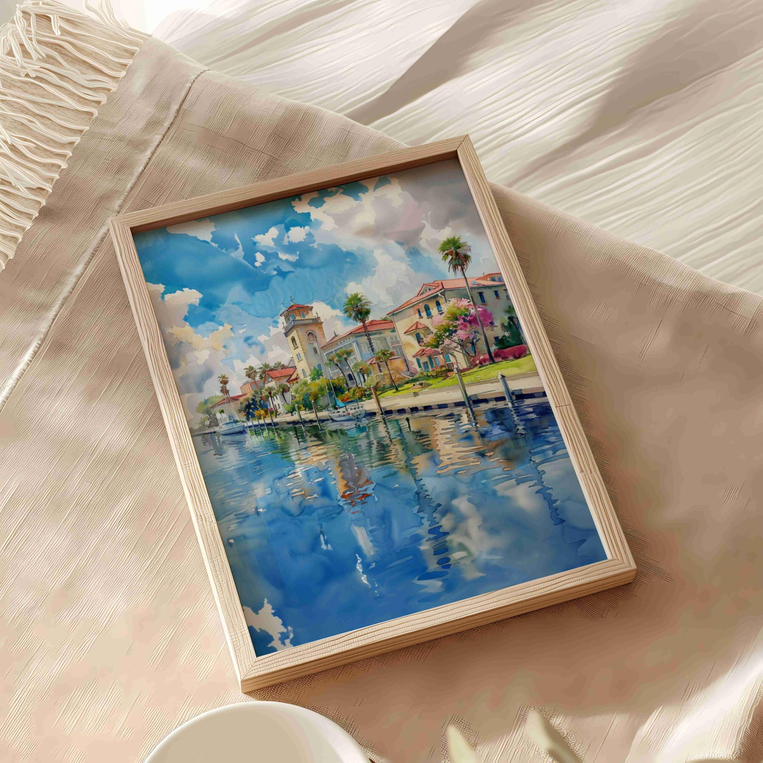 St. Petersburg Florida USA Watercolor Print: Travel Art Poster - Image 6