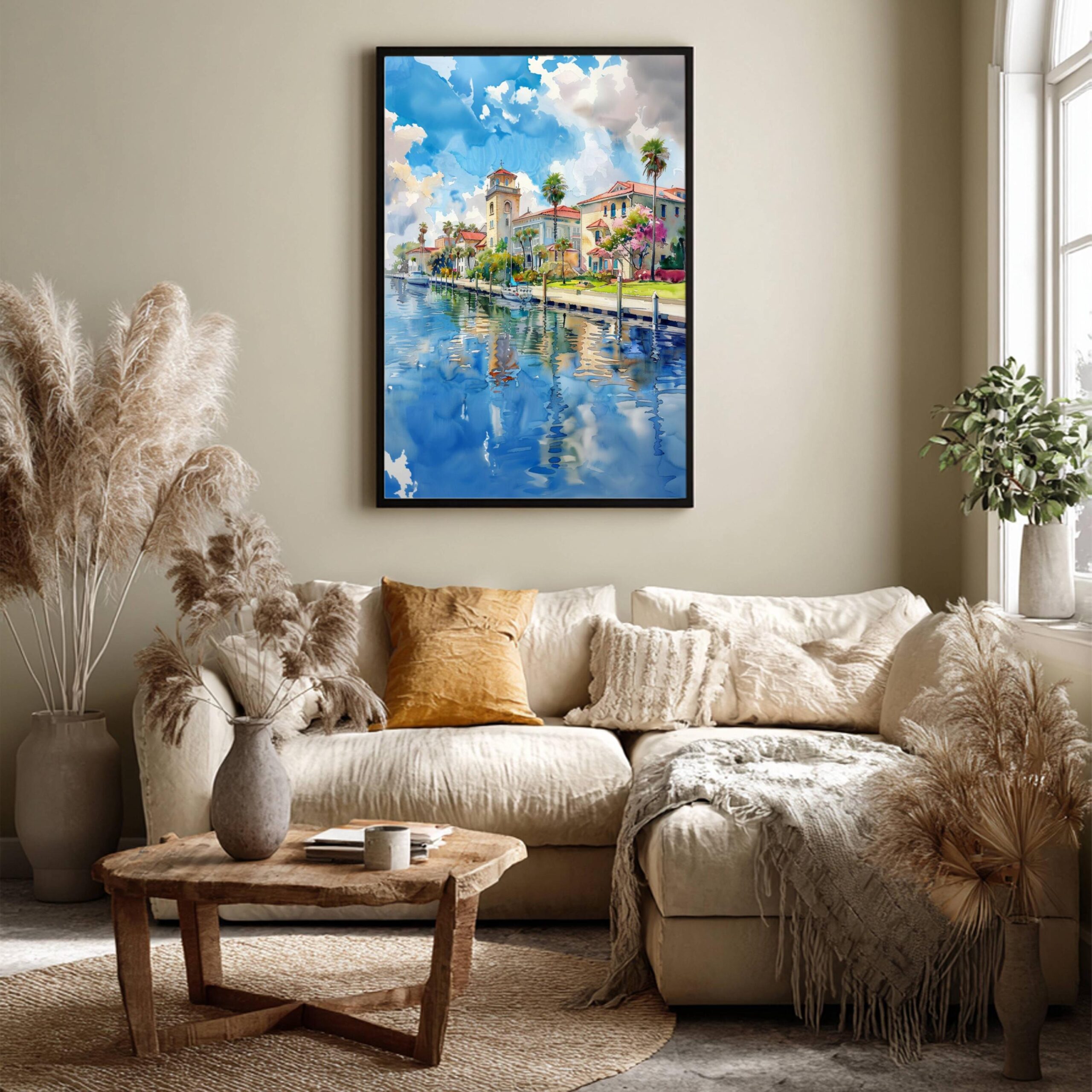 St. Petersburg Florida USA Watercolor Print: Travel Art Poster - Image 3