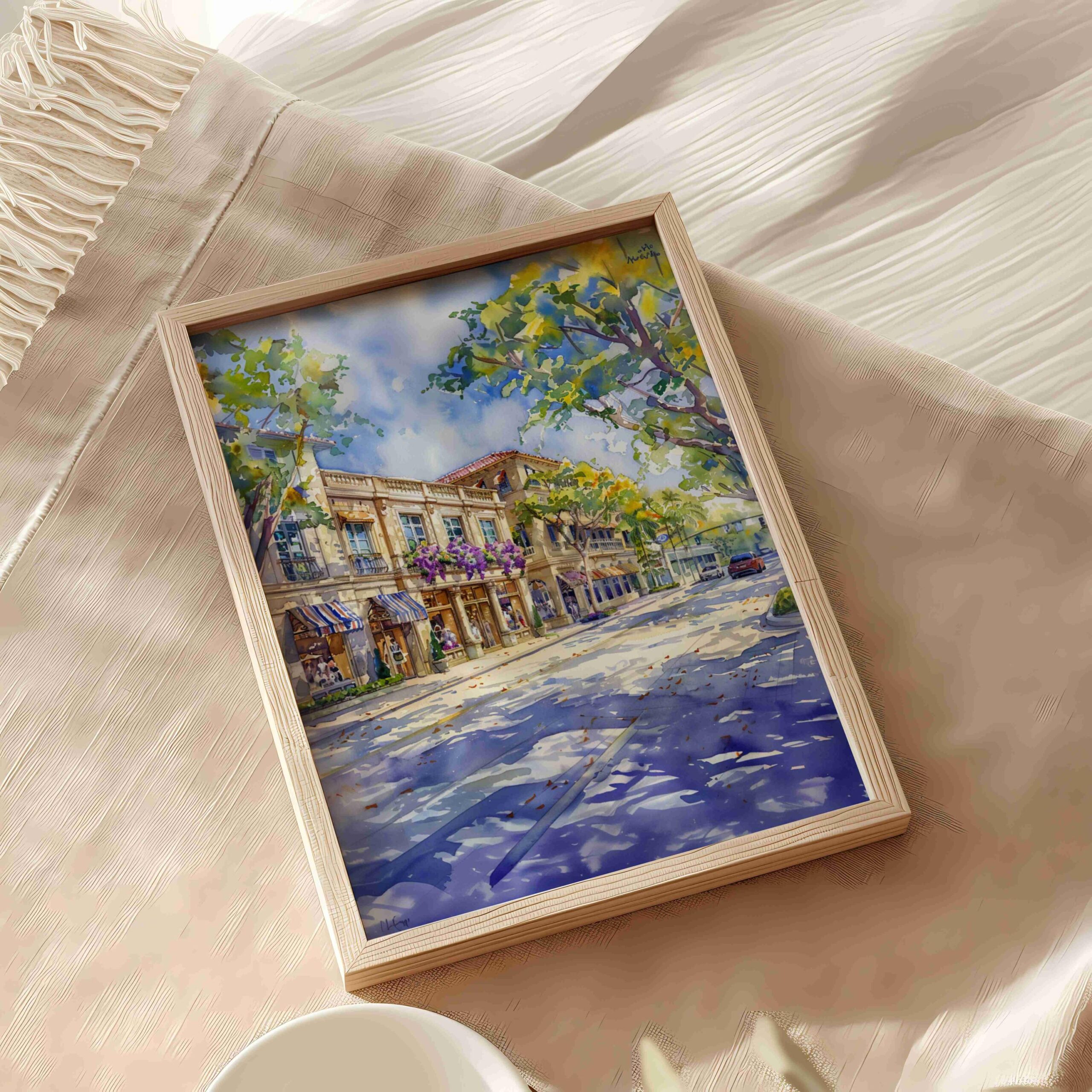 Palm Beach Florida USA Watercolor Print: Travel Art Poster - Image 6