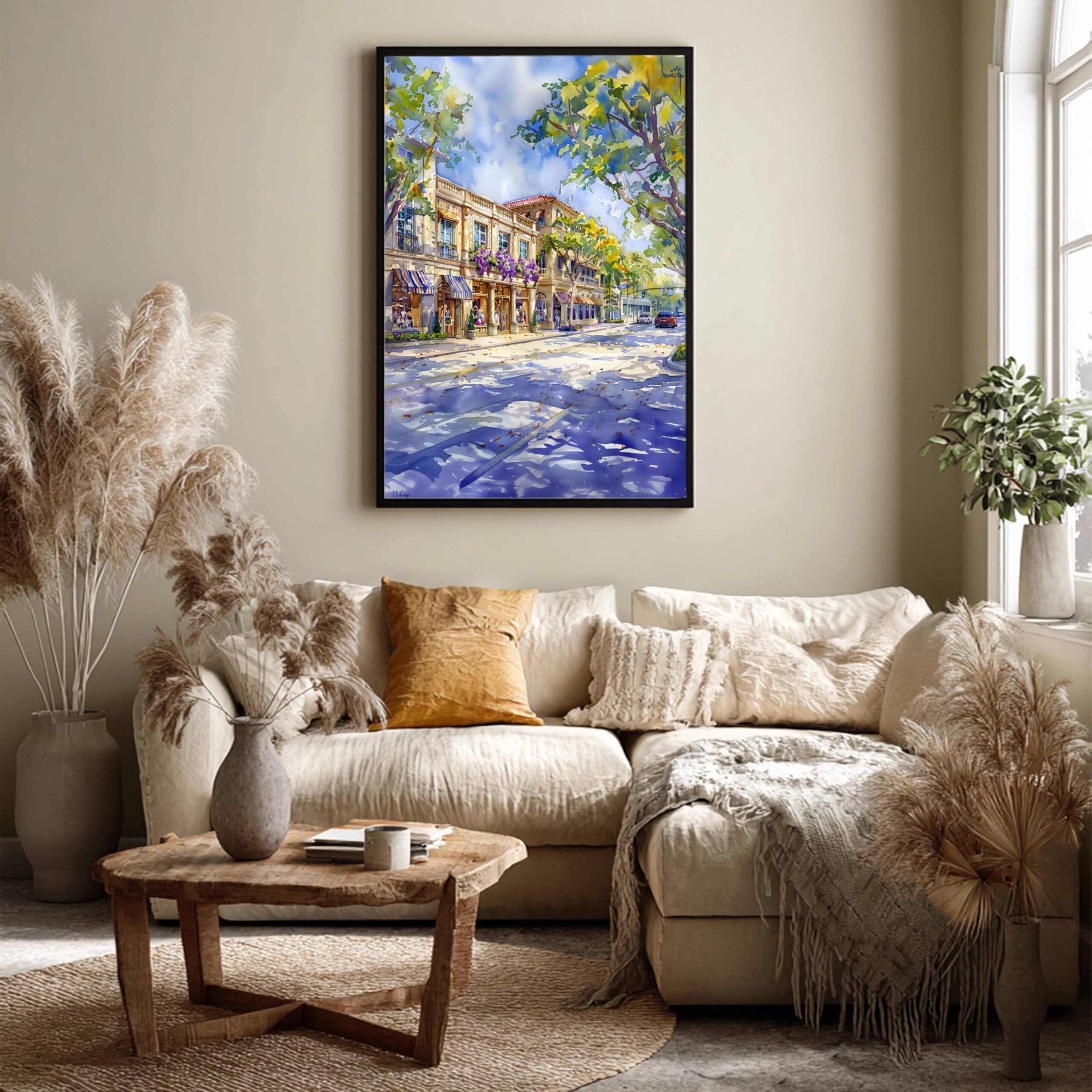 Palm Beach Florida USA Watercolor Print: Travel Art Poster - Image 3