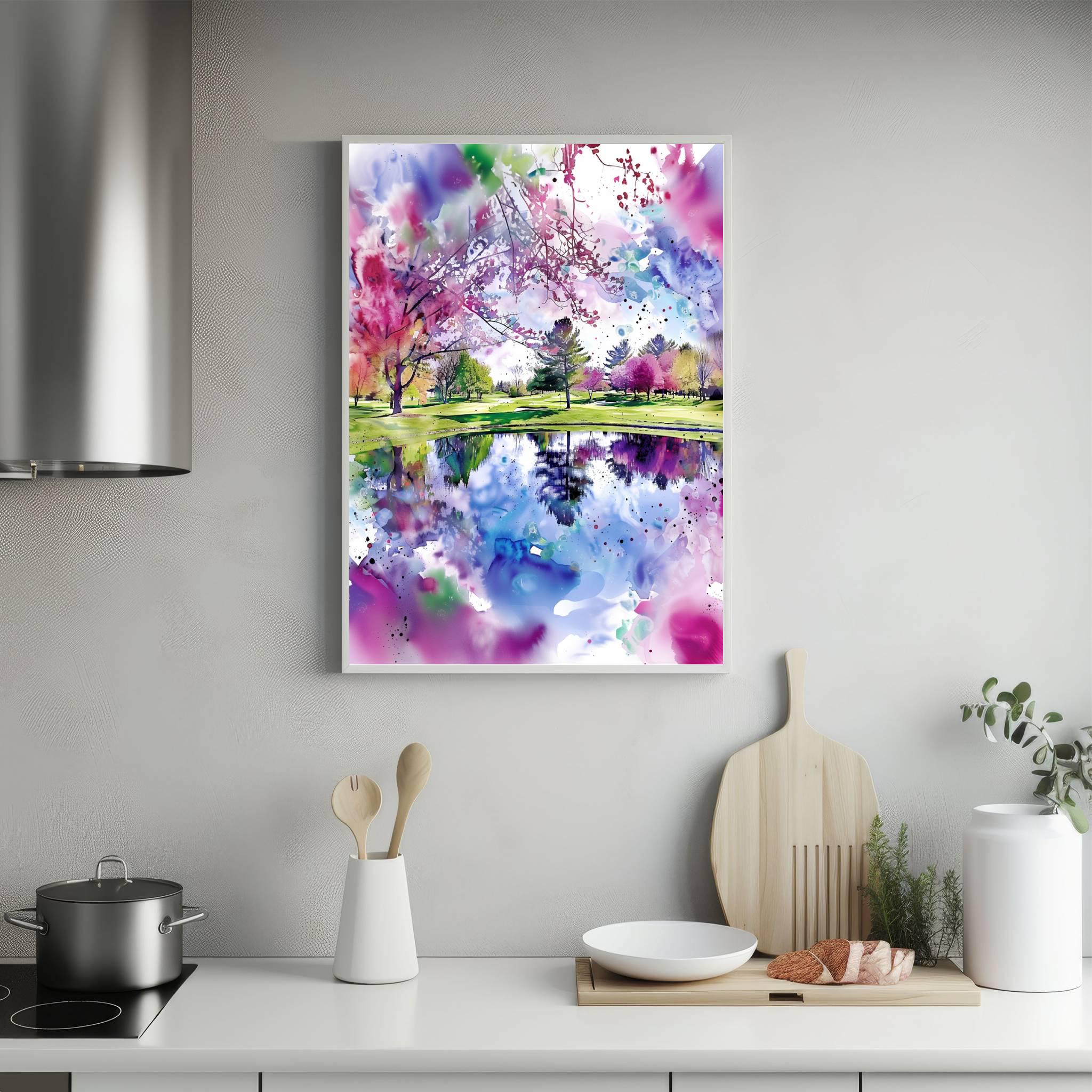 Pine Valley Golf Club Pine Hill New Jersey USA Watercolor Print: American Travel Poster - Image 5