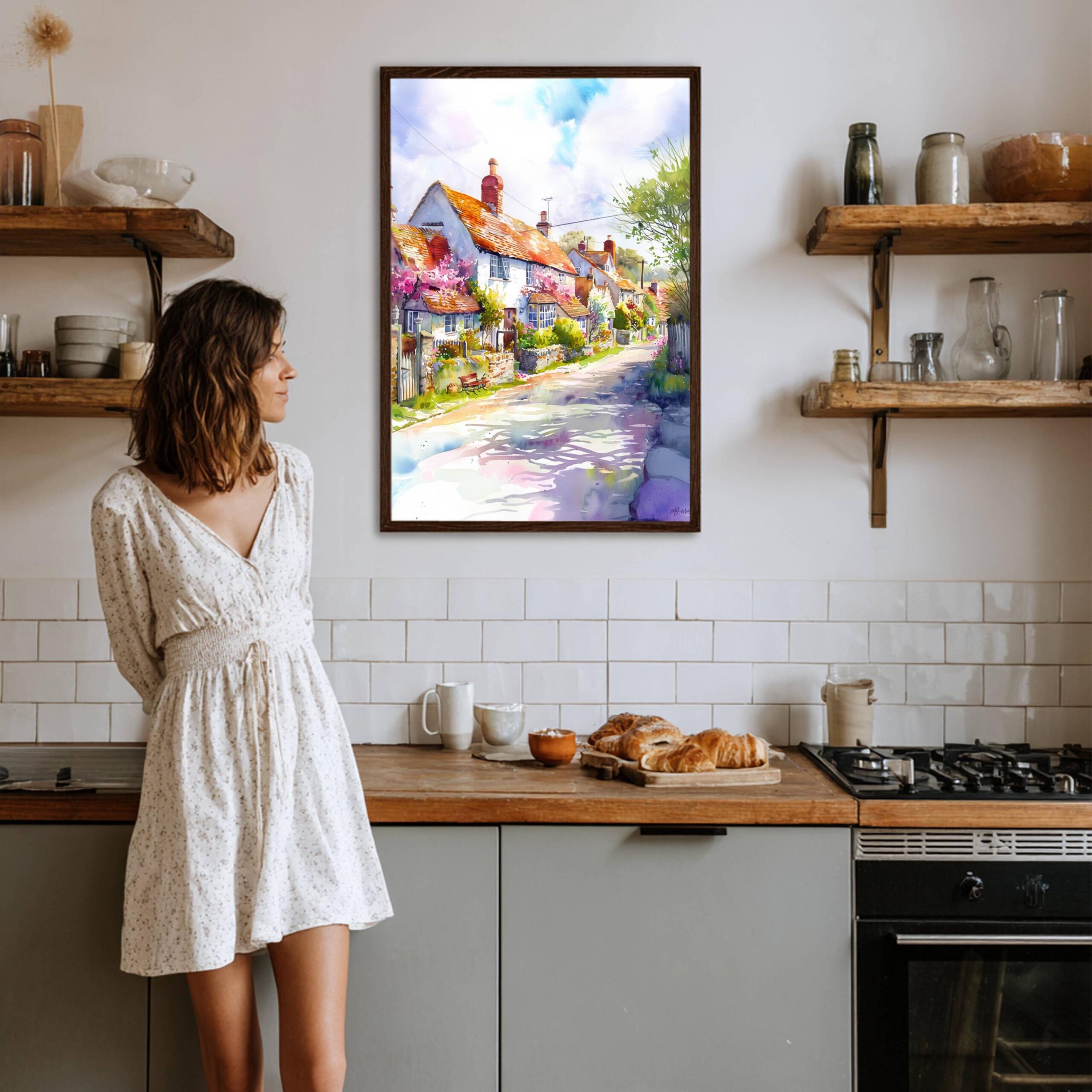 Appledore Kent England Watercolor Print: United Kingdom Travel Art Poster - Image 8