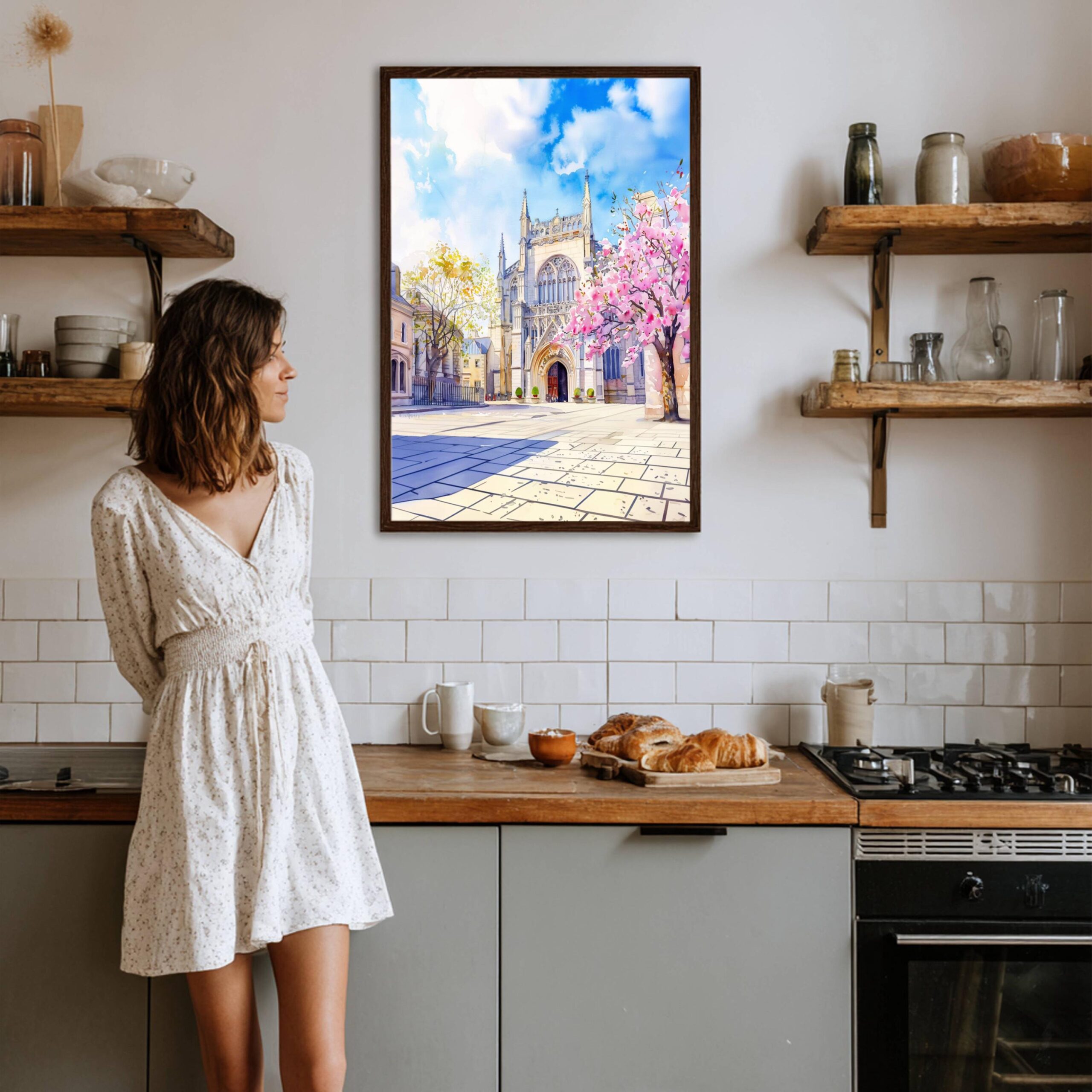 York Minster York England Watercolor: United Kingdom Travel Art Poster - Image 8