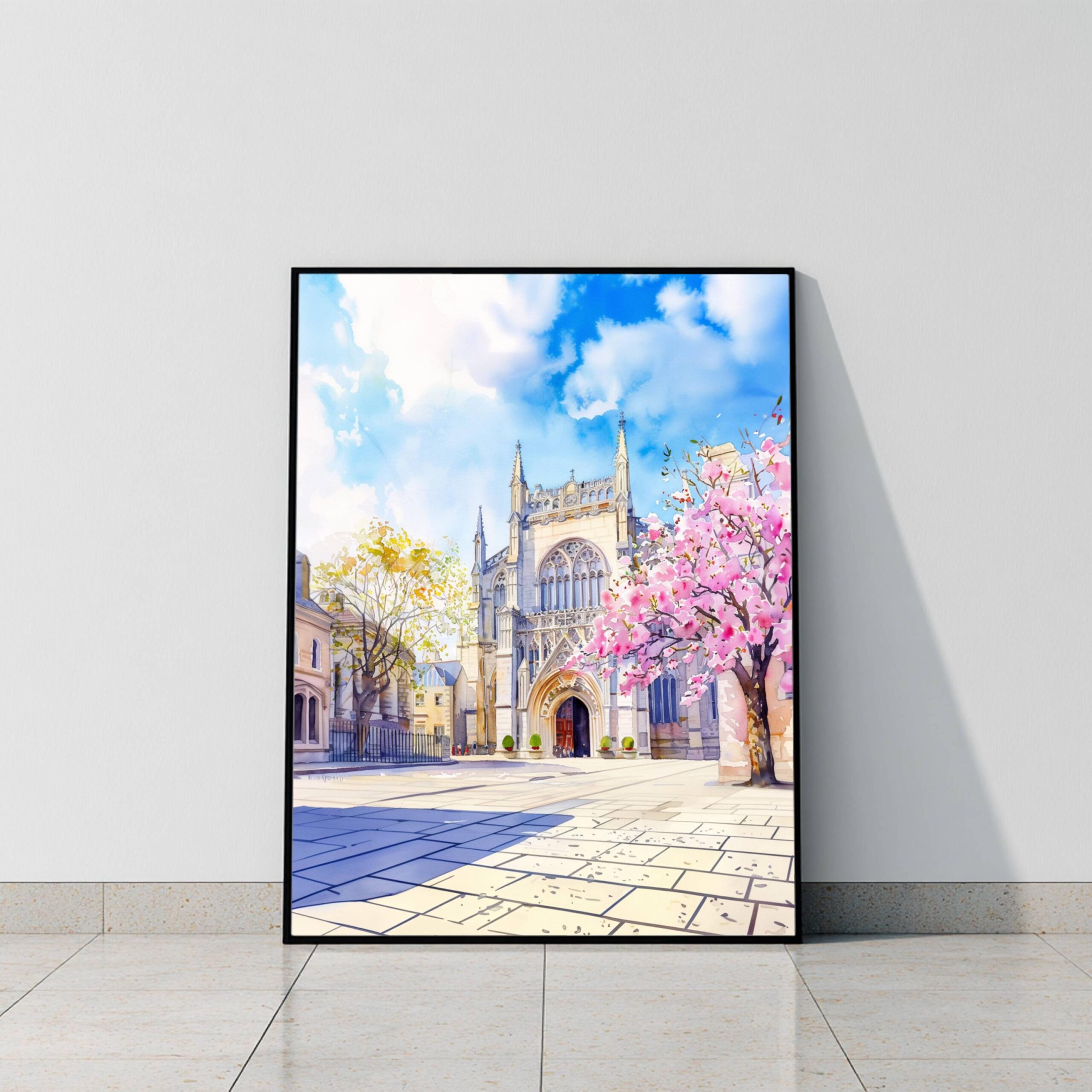 York Minster York England Watercolor: United Kingdom Travel Art Poster - Image 10