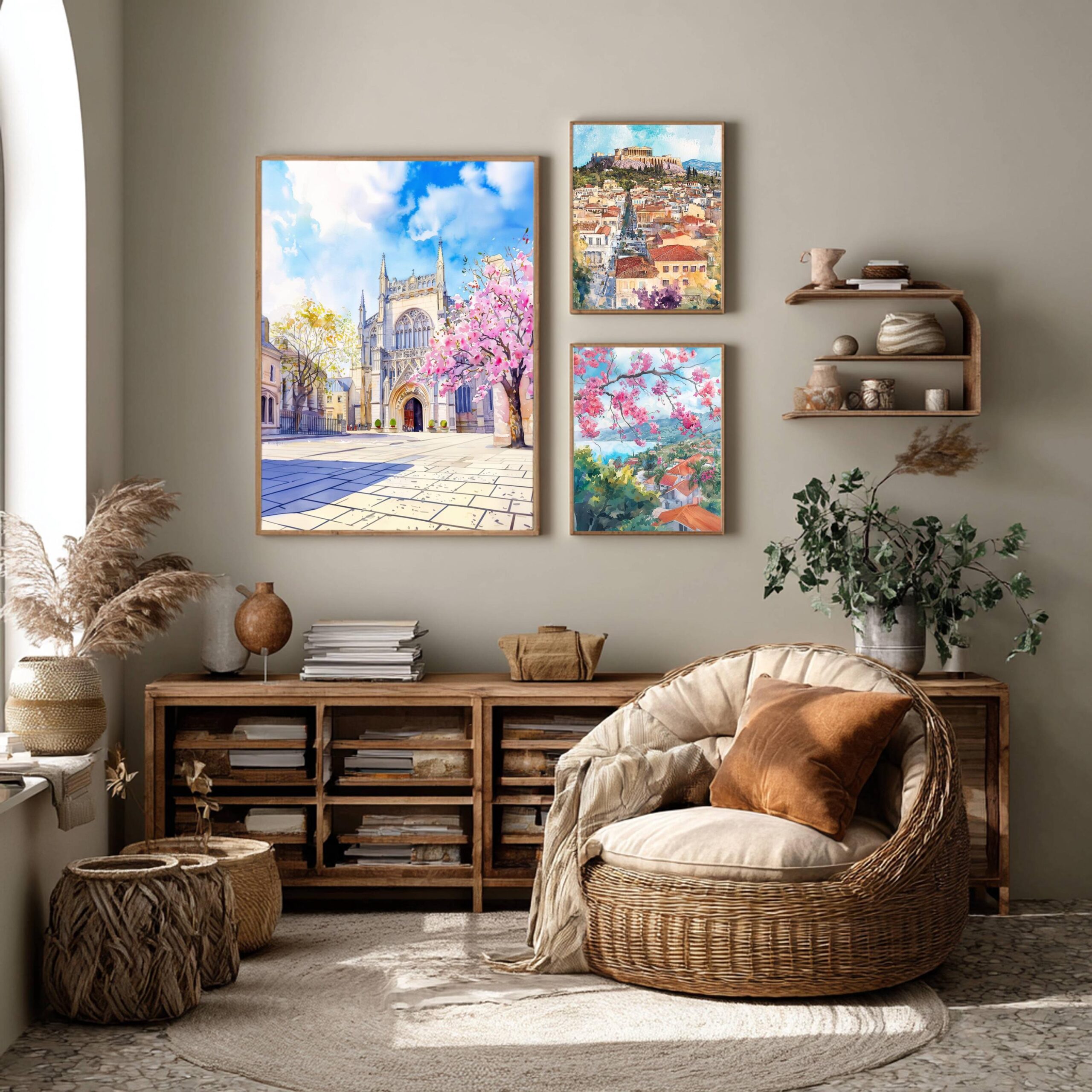 York Minster York England Watercolor: United Kingdom Travel Art Poster - Image 2