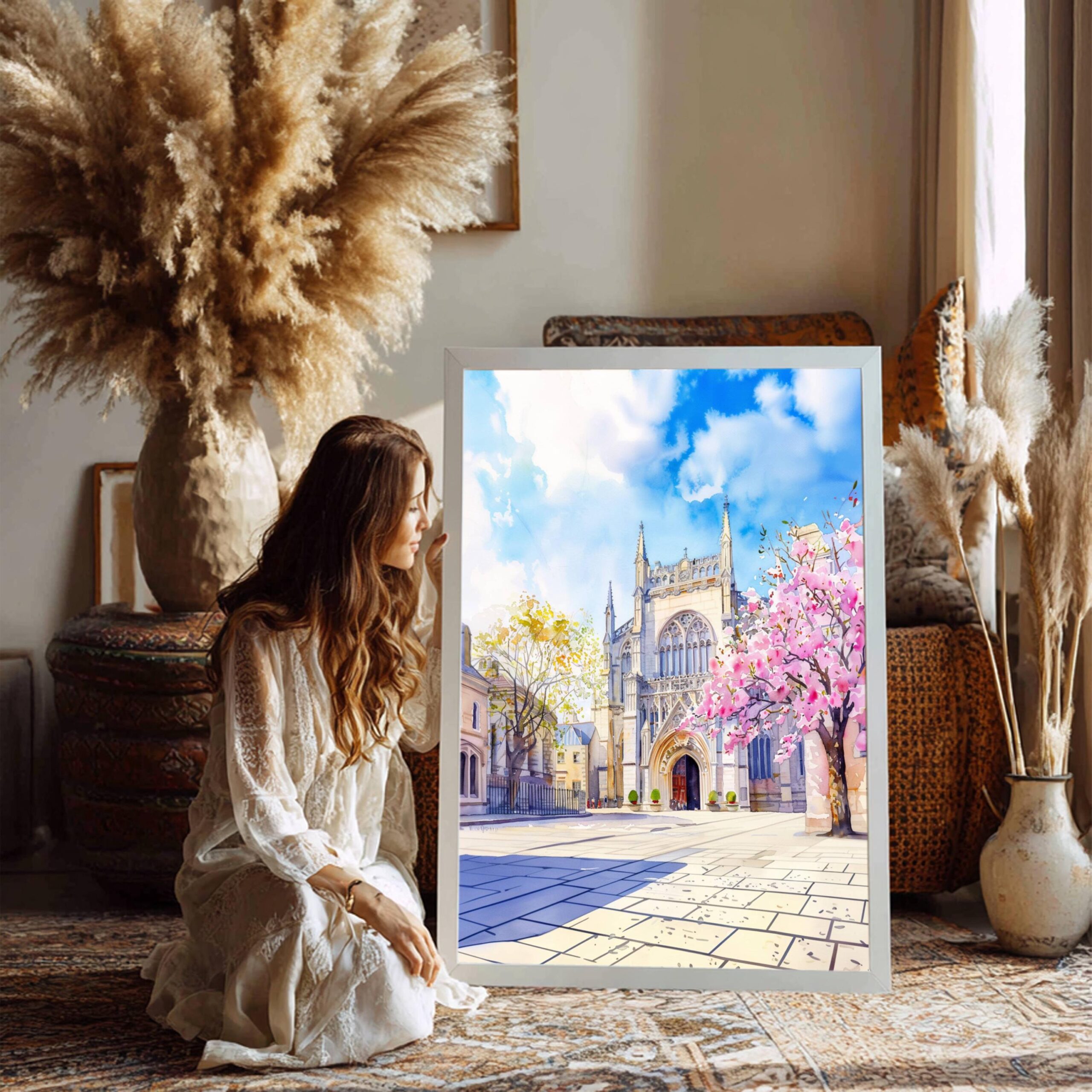 York Minster York England Watercolor: United Kingdom Travel Art Poster - Image 7
